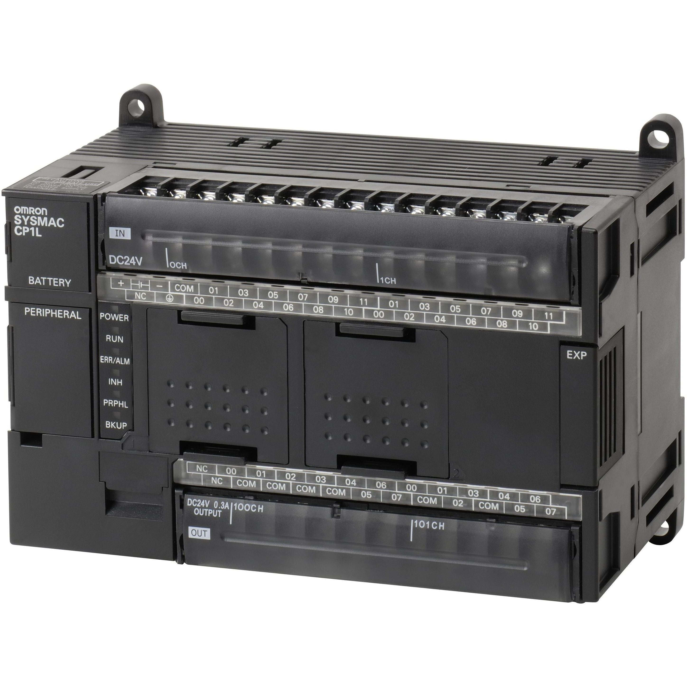 OMRON - PLC, 24 VDC supply, 24 x 24 VDC inputs, - CP1L-M40DR-D