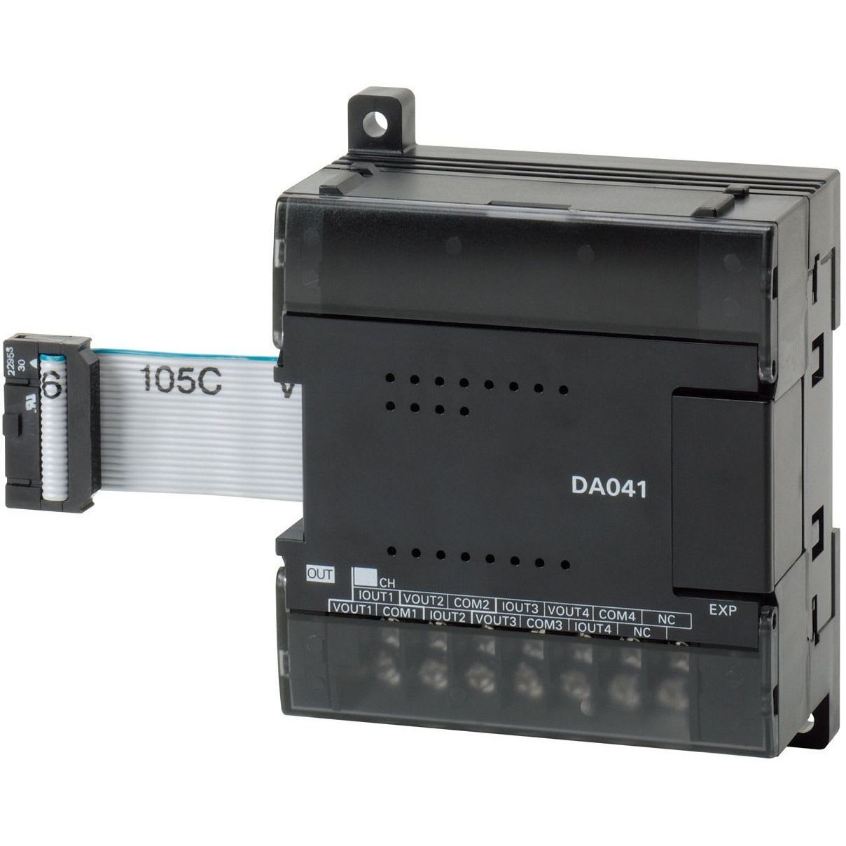 OMRON - I/O expansion unit, 4 x analog outputs 0 - CP1W-DA041