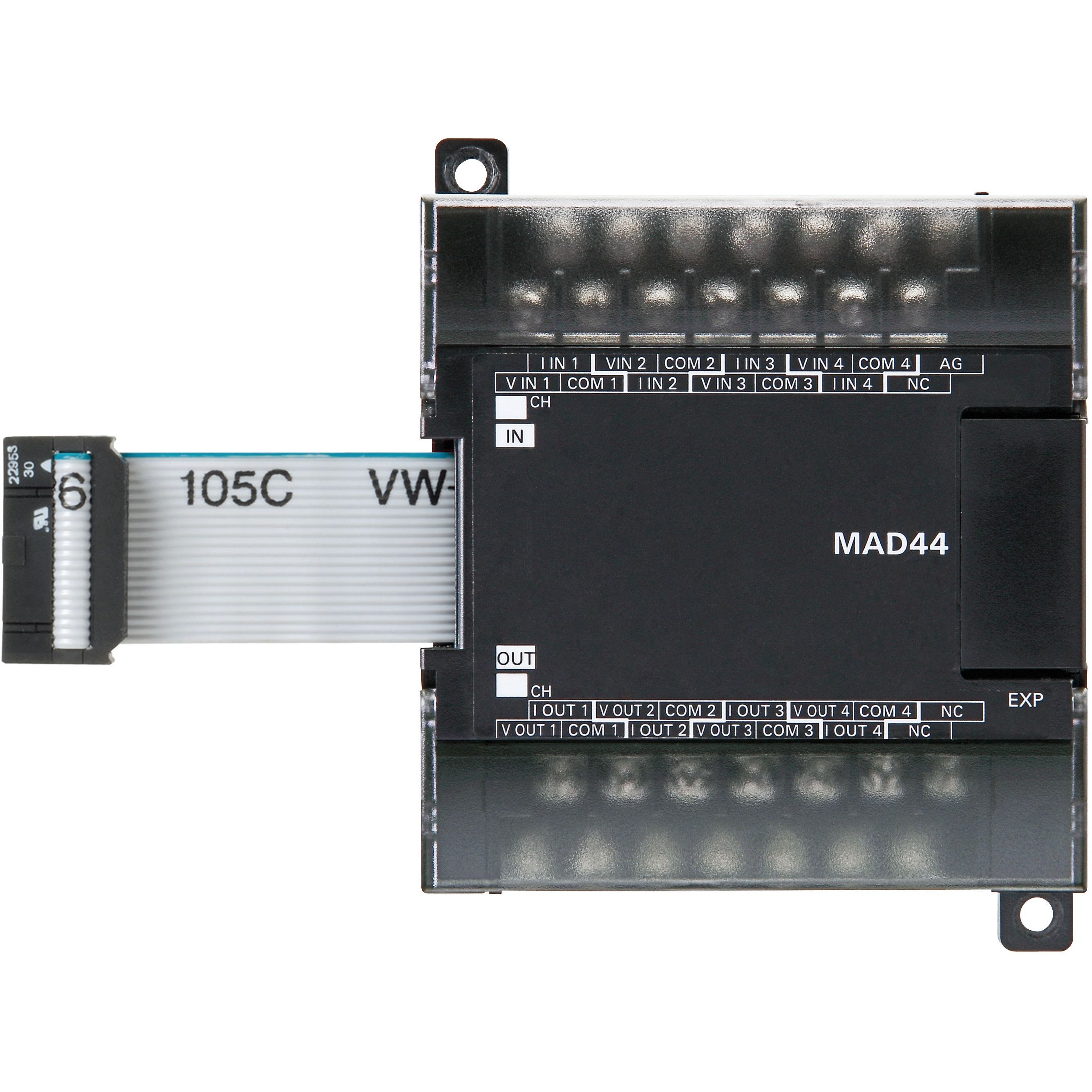 OMRON - I/O expansion unit, 4 x analog inputs an - CP1W-MAD44