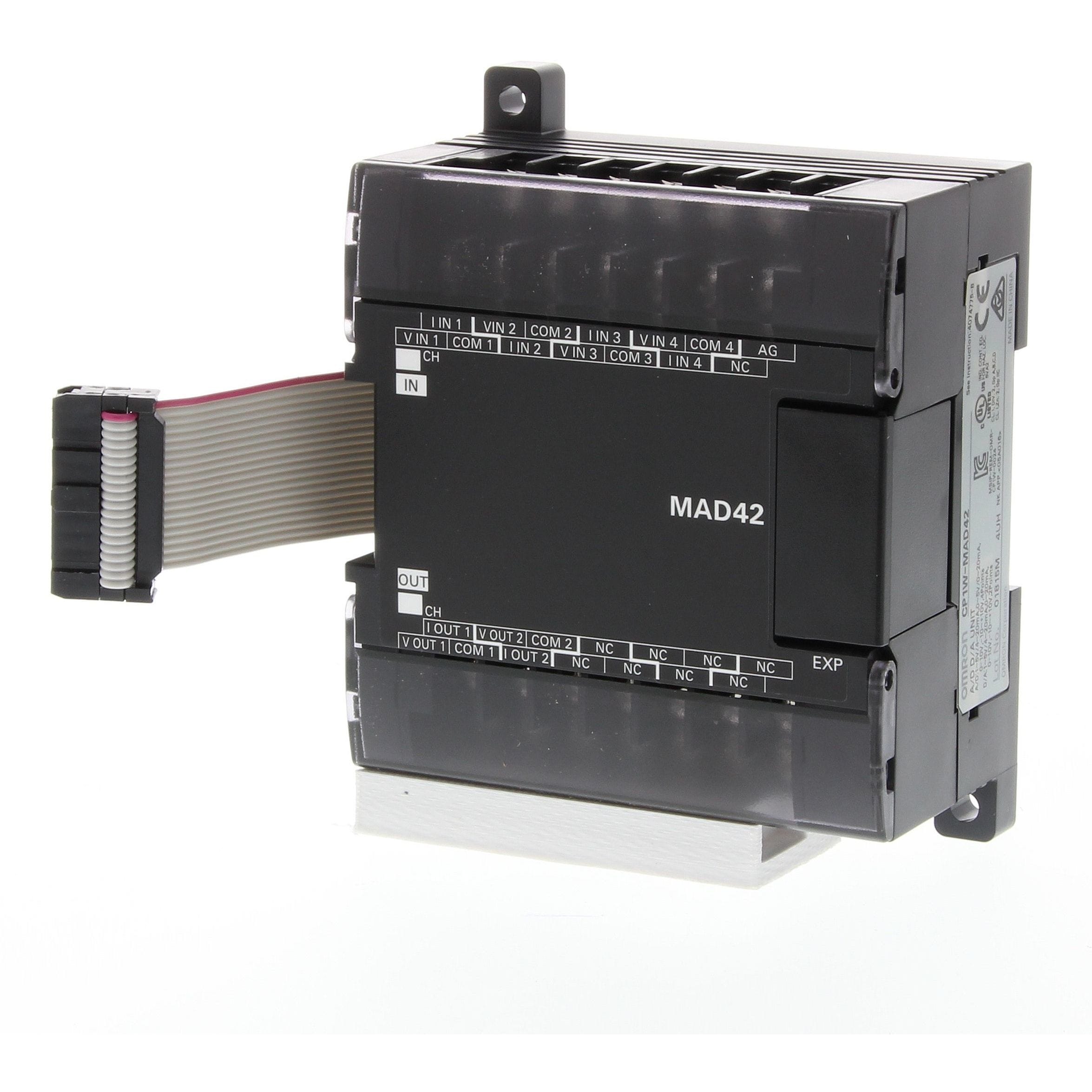 OMRON - I/O expansion unit, 4 x analog inputs an - CP1W-MAD42