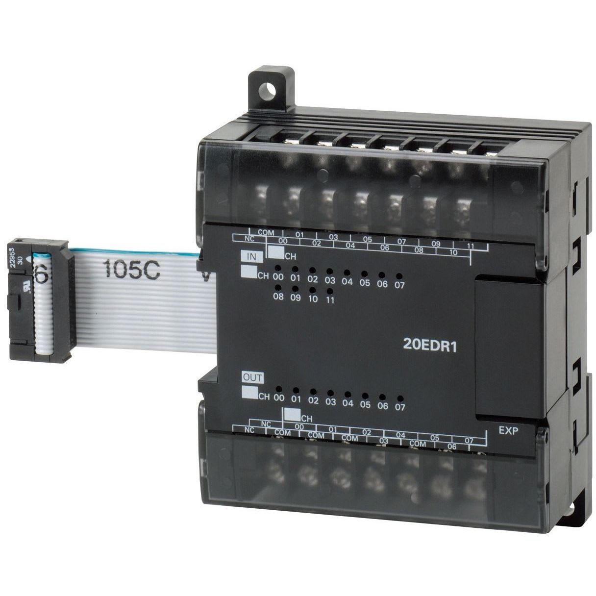 OMRON - I/O expansion unit, 12 x 24 VDC inputs, - CP1W-20EDR1