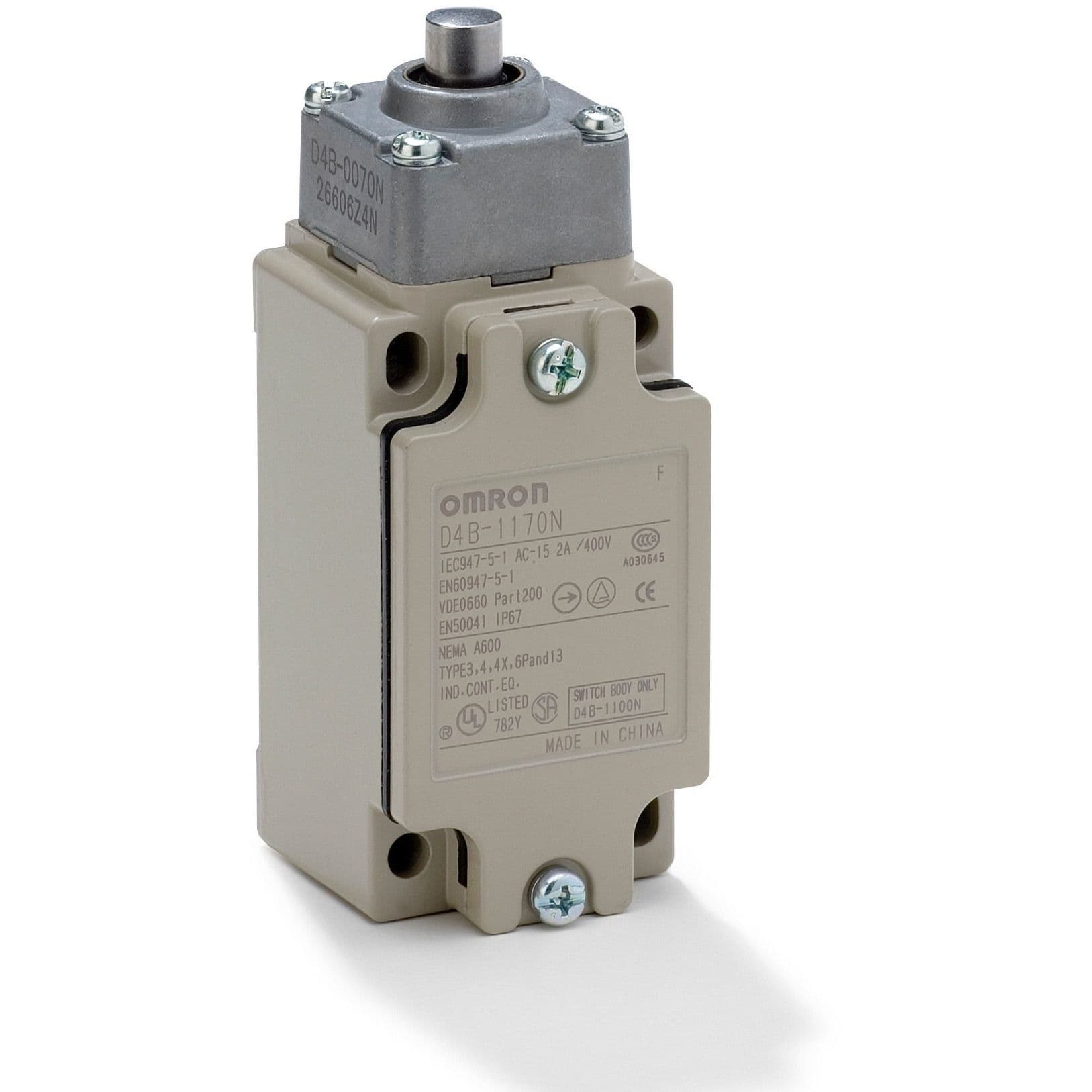 OMRON - Safety Limit switch, D4B, M20, DPDB 2-NC - D4B-4A70N