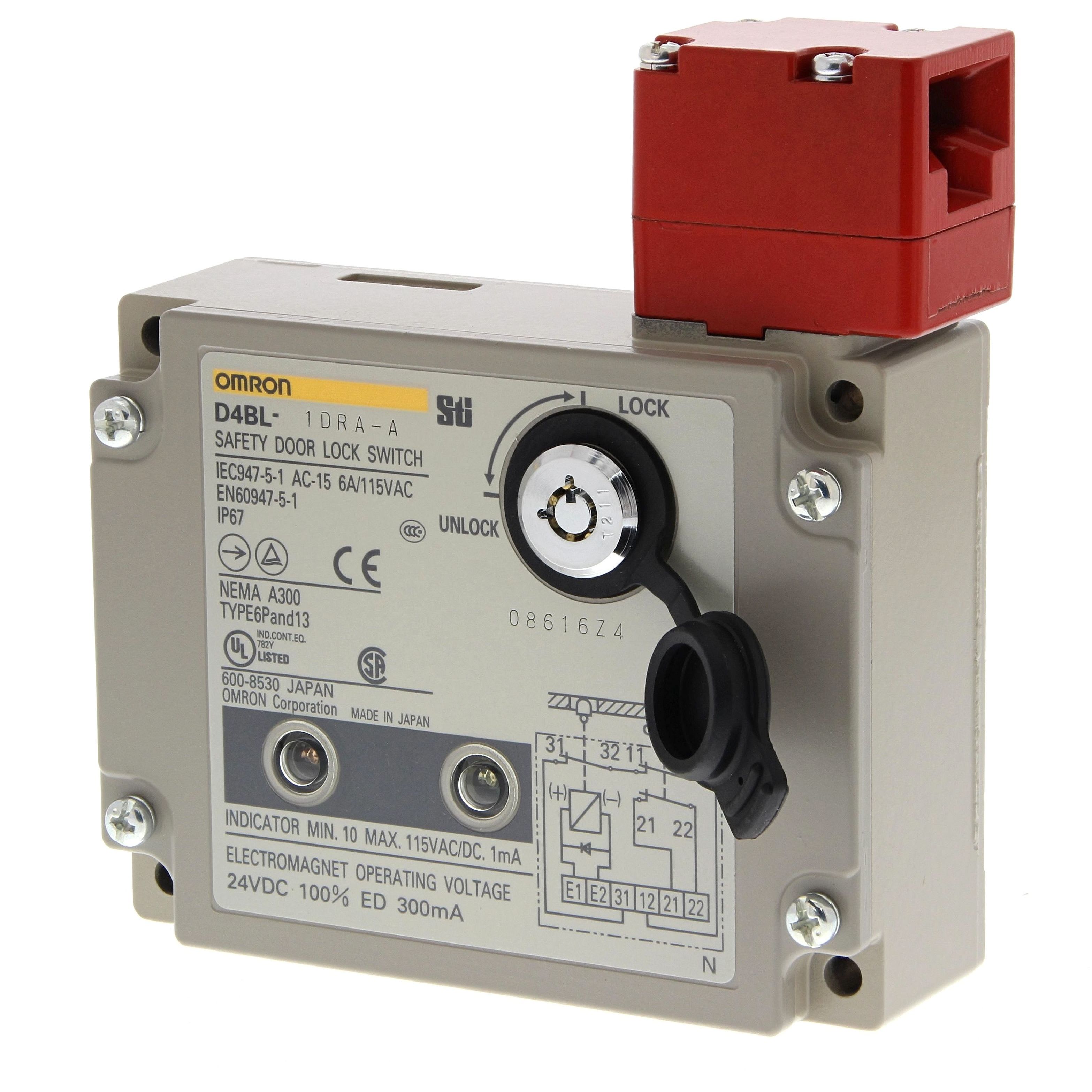 OMRON - Safety door-lock switch, mechanical lock - D4BL-1CRA-A