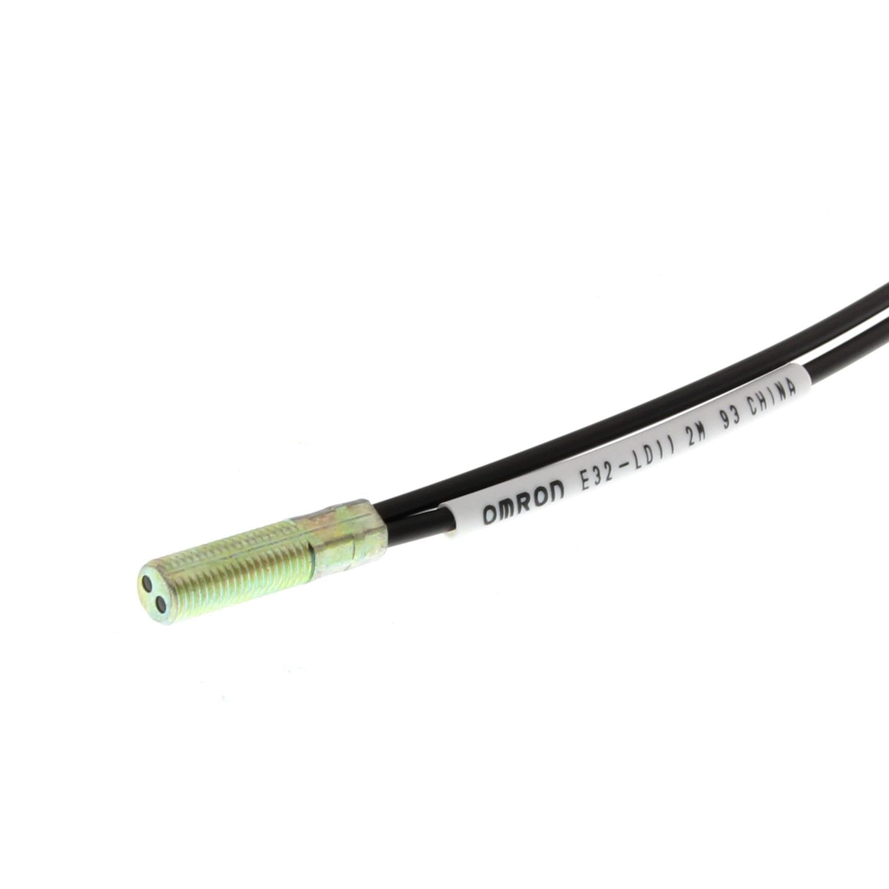 OMRON - Fiber optic sensor, diffuse, M6 head wit - E32-LD11 2M