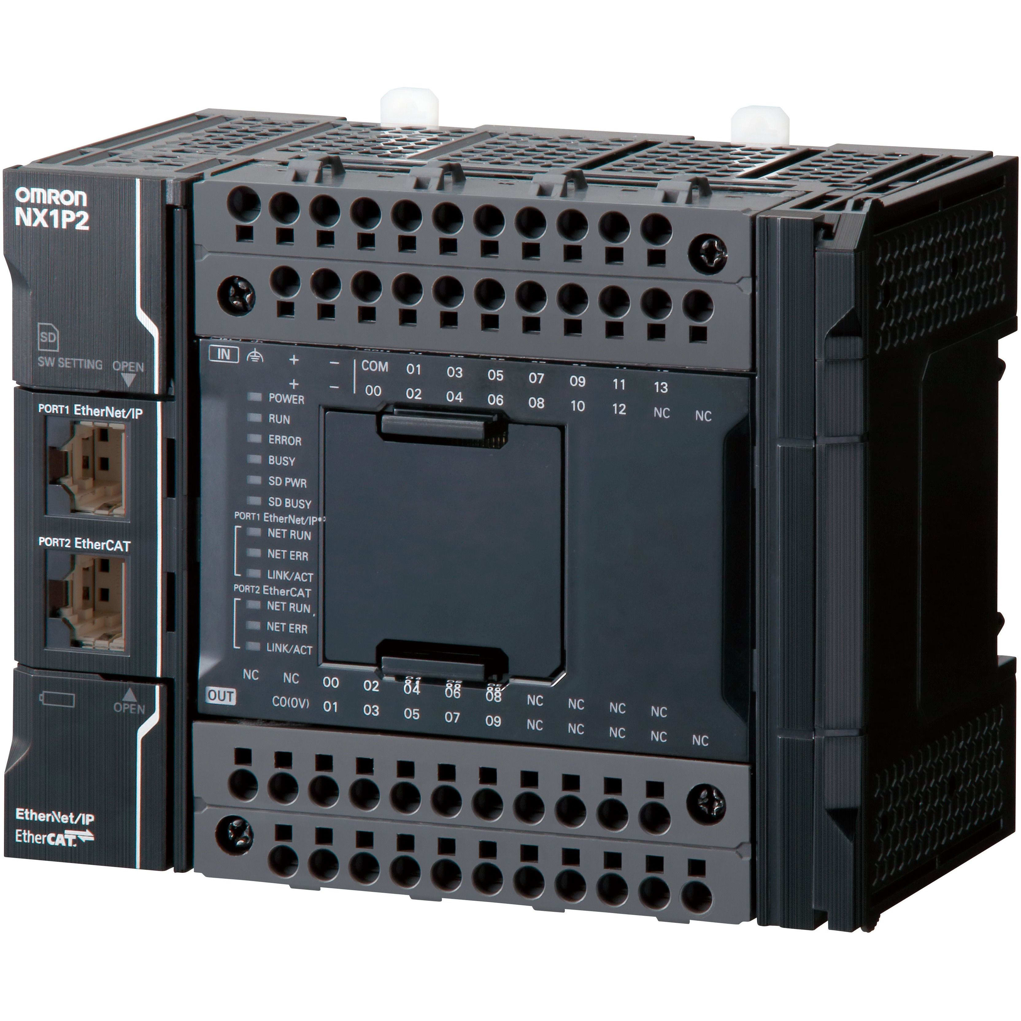 OMRON - Sysmac NX1P CPU with 24 Digital Transist - NX1P2-9024DT1