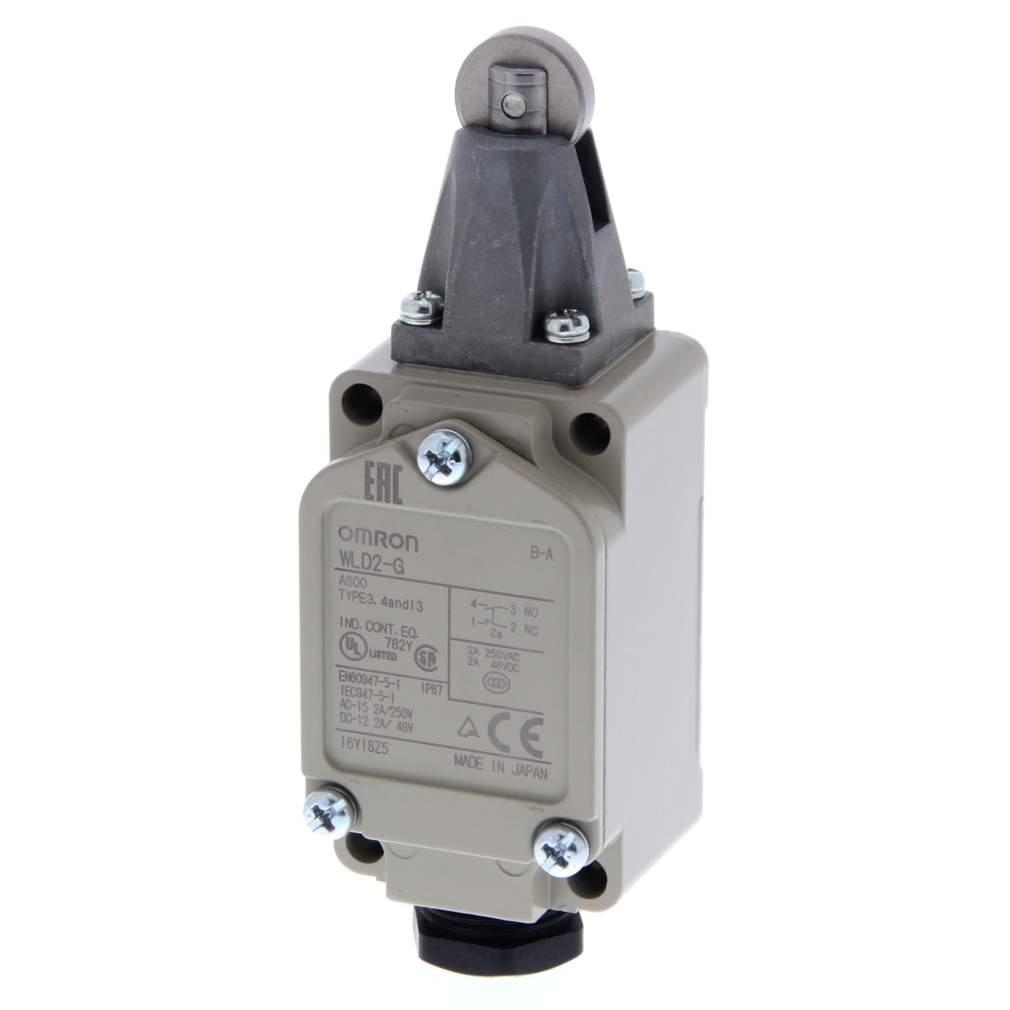 OMRON - Limit switch, roller top plunger, DPDB, - WLD2-G