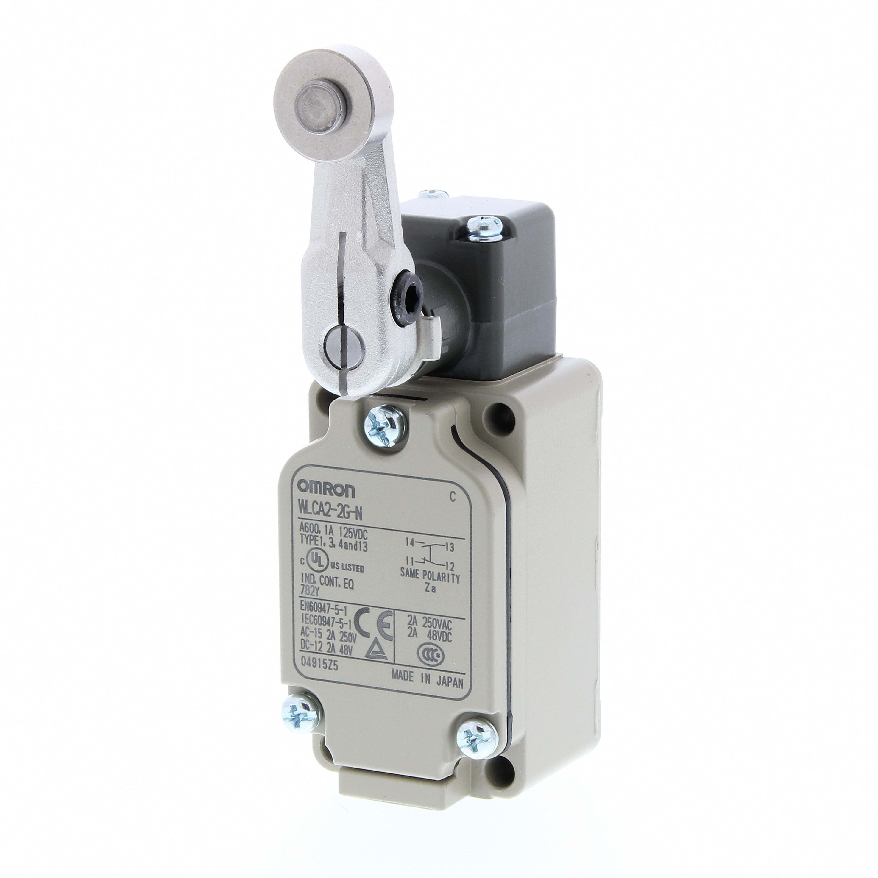 OMRON - Limit switch, roller lever: R38 mm, pret - WLCA2-G-N