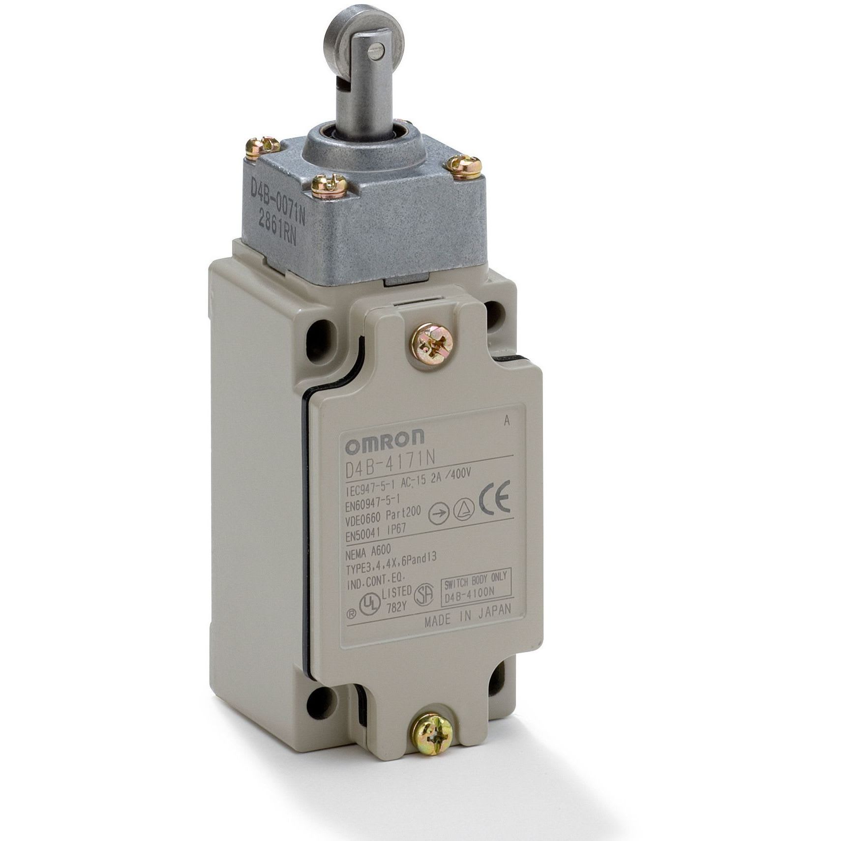 OMRON - Safety Limit switch, D4B, M20, 1NC/1NO ( - D4B-4171N