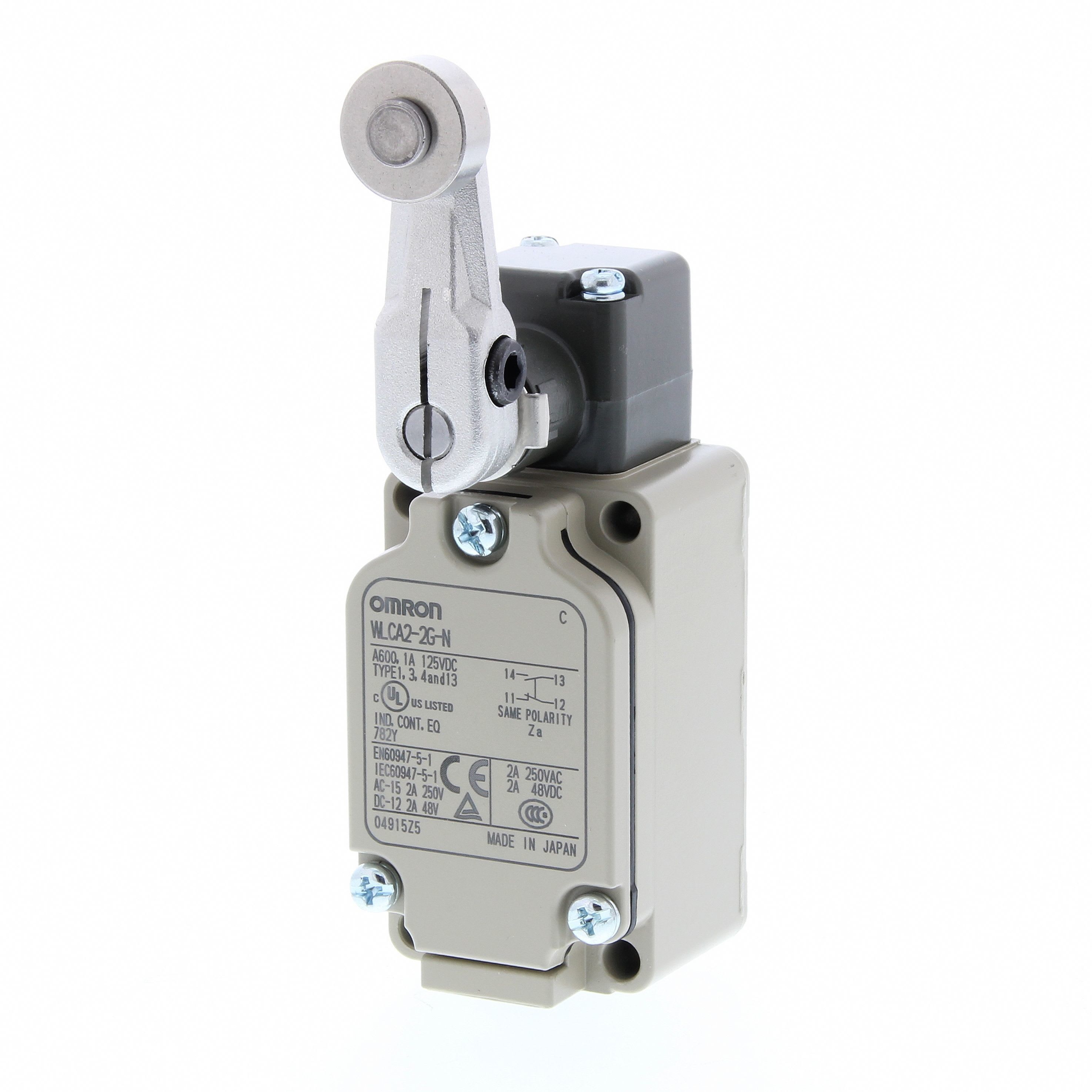 OMRON - Limit switch, roller lever: R38 mm, pret - WLCA2-2Y-N