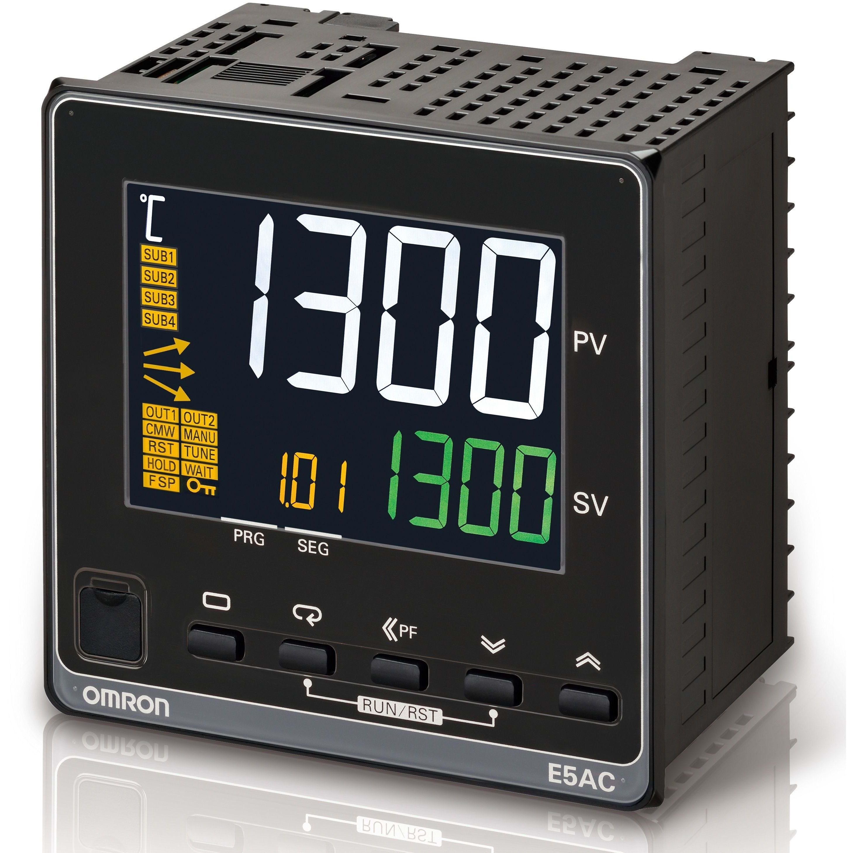 OMRON - Temp. controller, PRO, 1/4 DIN (96x96 mm - E5AC-TQX4A5M-008