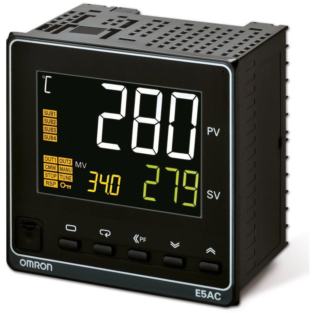 OMRON - Temp. controller, PRO, 1/4 DIN (96x96 mm - E5AC-QX4A5M-000