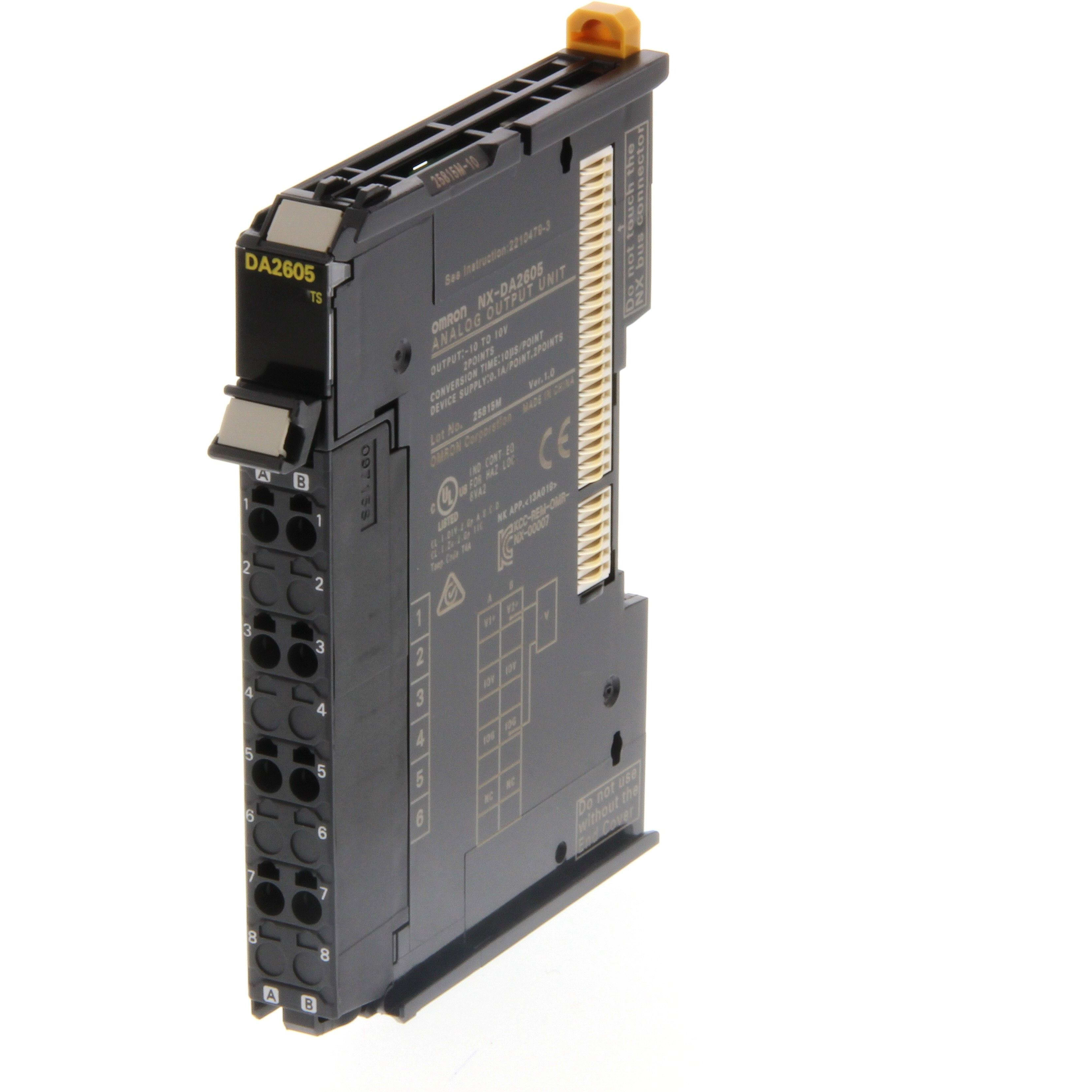 OMRON - 2 Analog Outputs, -10 to 10 V, resolutio - NX-DA2605