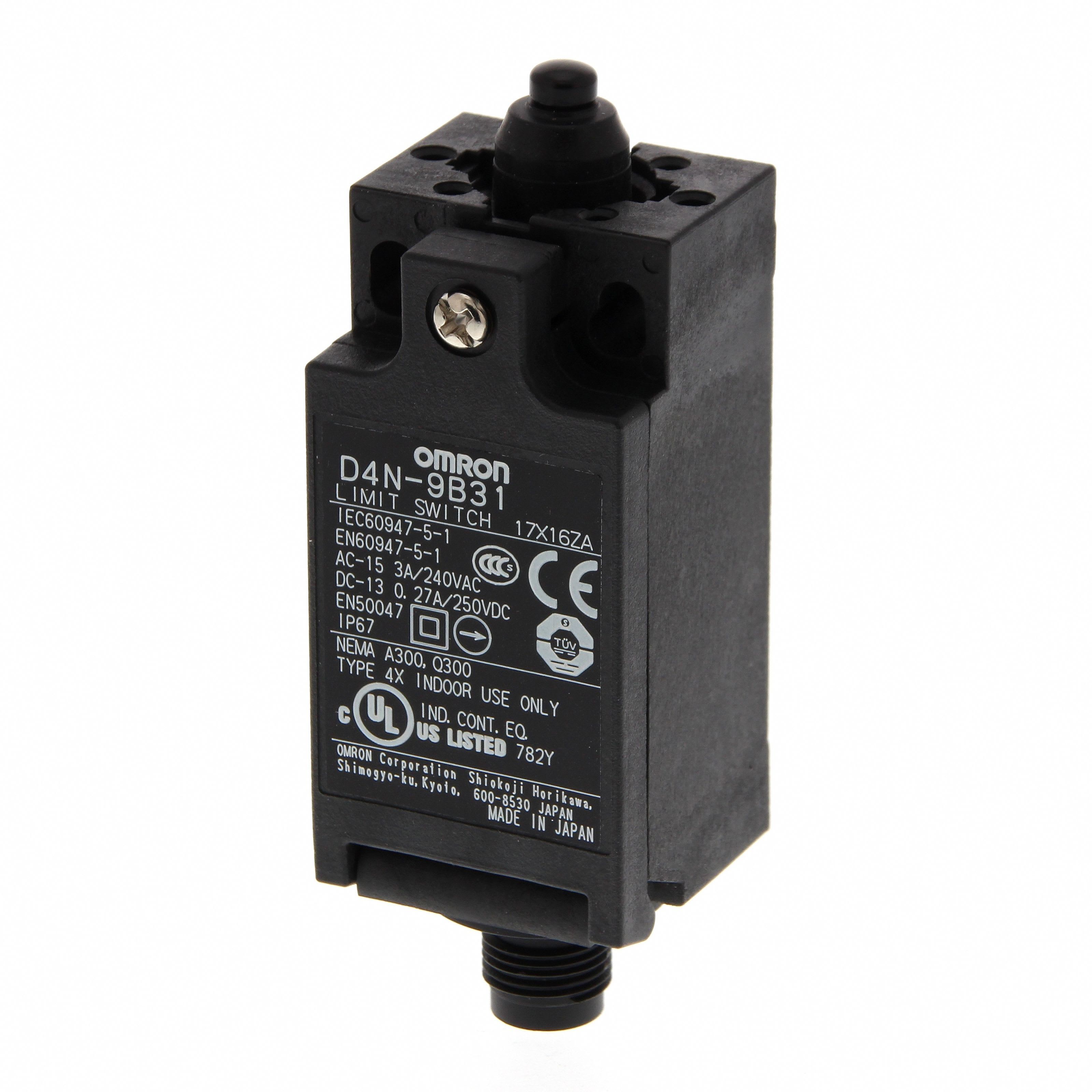 OMRON - Safety Limit switch, D4N, M12 connector - D4N-9B31