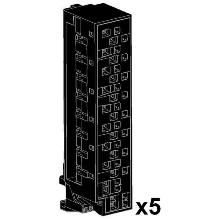 OMRON - Set of 5 screwless clamp terminal blocks - CJ-WM01-18P-5