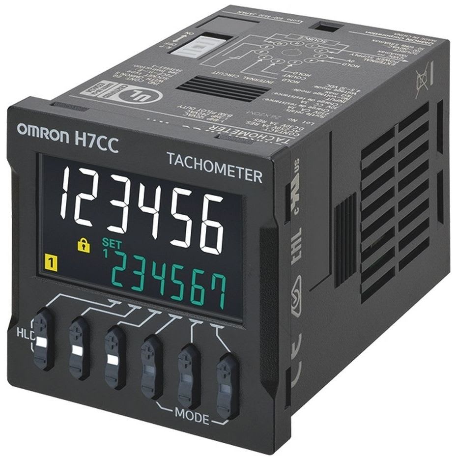 OMRON - Digital counter, plug-in, 11-pin, 48x48 - H7CC-R11WD