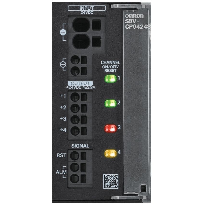 OMRON - Electronic circuit breaker, 4 channels, - S8V-CP0424S