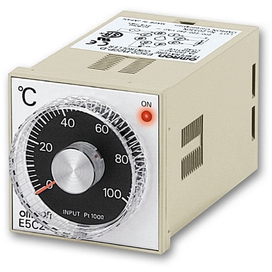 OMRON - Basic temperature controller, 1/16 DIN, - E5C2-R20J 100-240VAC 0-400