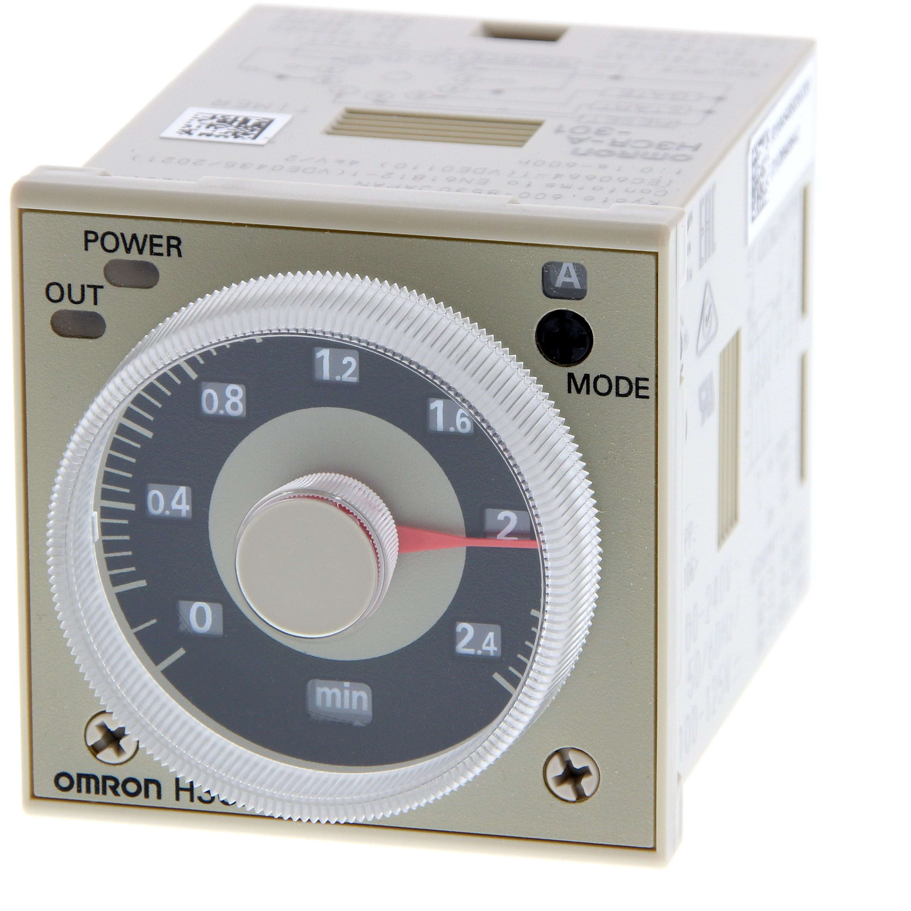 OMRON - Timer, plug-in, 11-pin, 1/16DIN (48 x 48 - H3CR-A-301 100-240AC/100-125DC