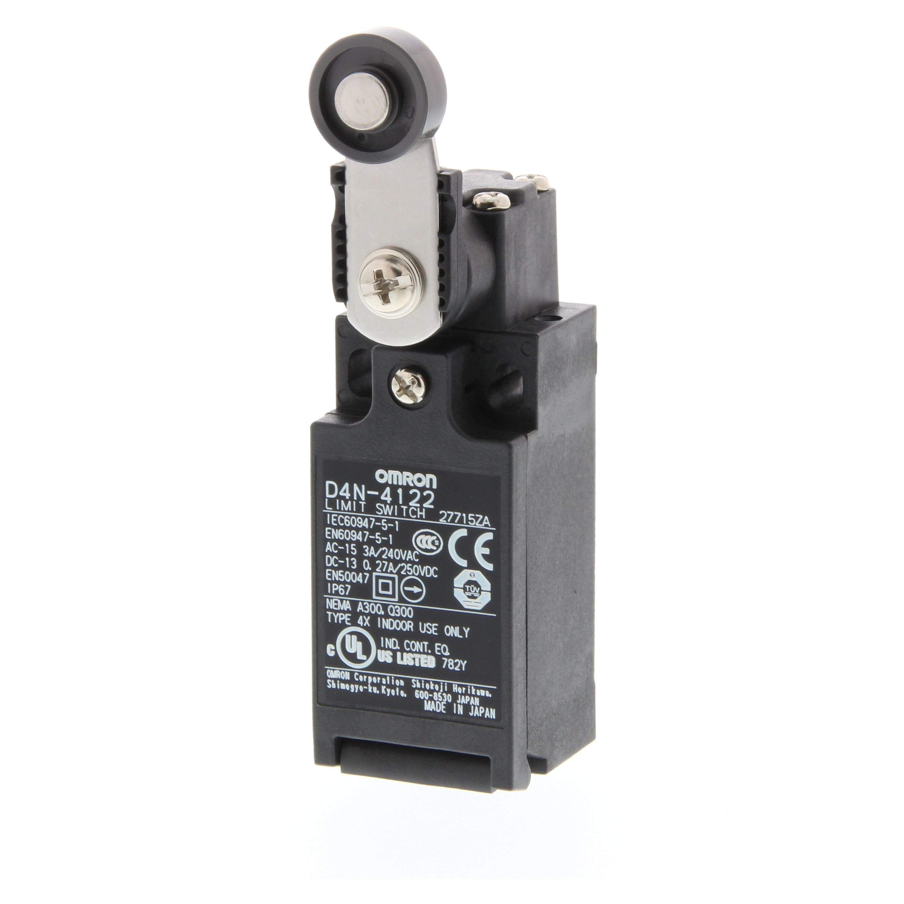 OMRON - Limit switch, Roller lever (metal lever, - D4N-4122