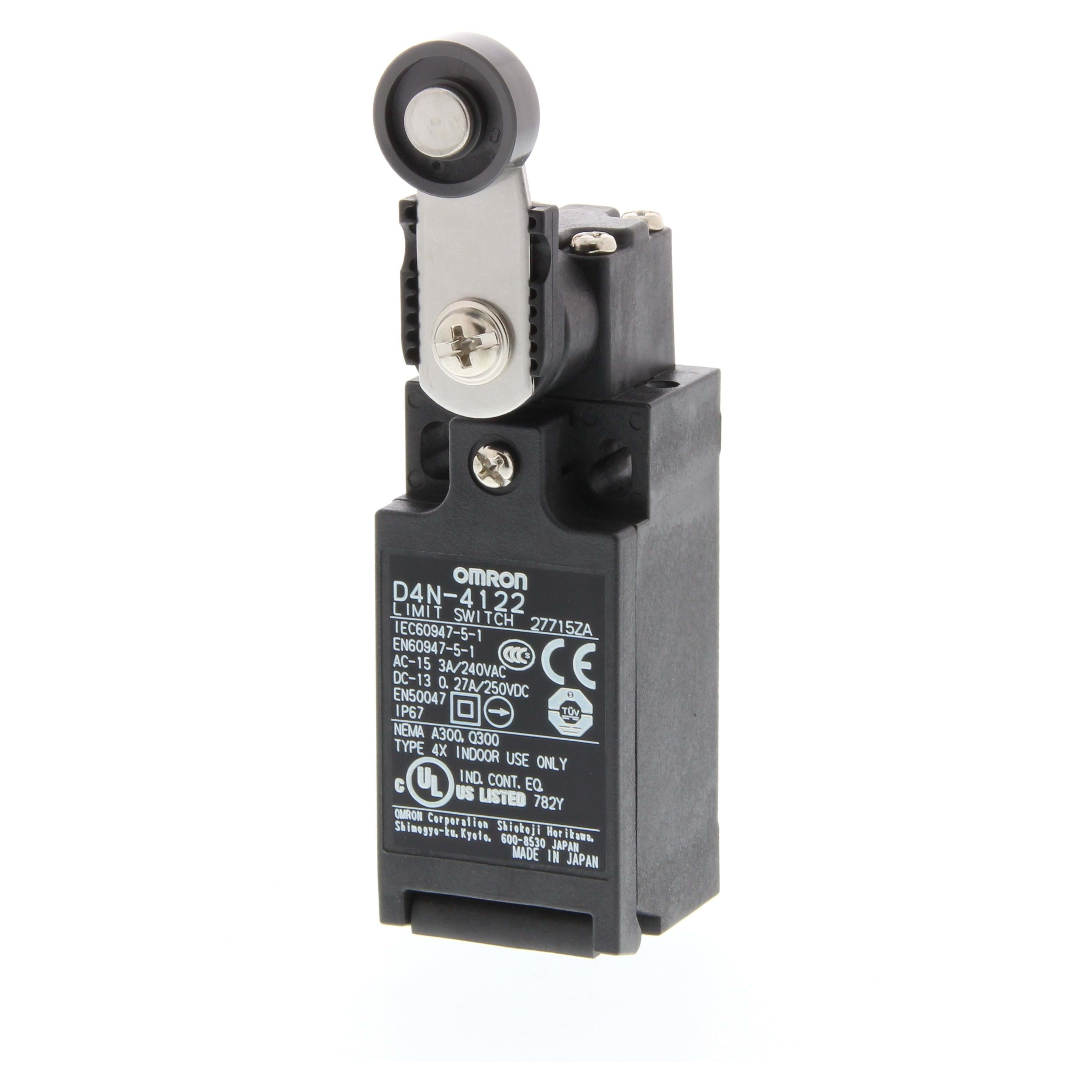 OMRON - Limit switch, Roller lever (metal lever, - D4N-4122