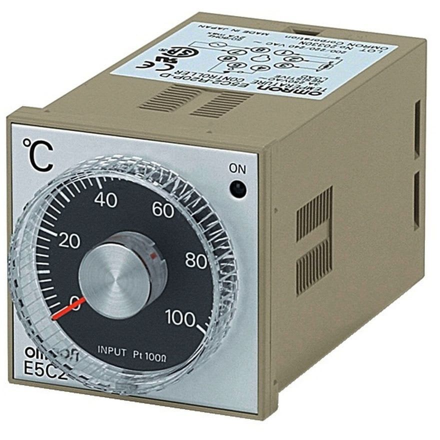 OMRON - Temp. controller, LITE, 1/16 DIN, 48x48m - E5C2-R20K 100-240VAC 0-200