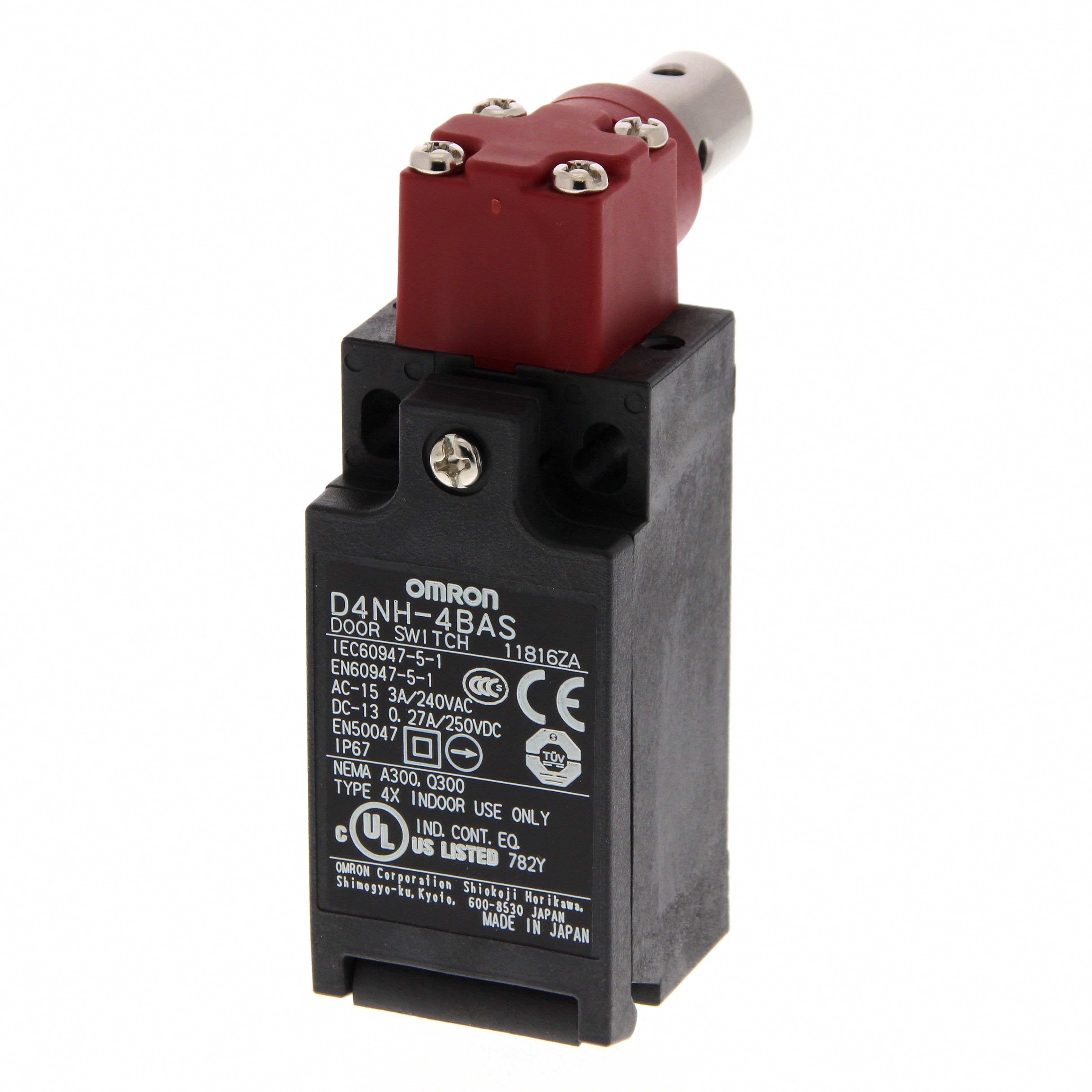 OMRON - Safety door-hinge switch, Shaft Actuator - D4NH-1BAS