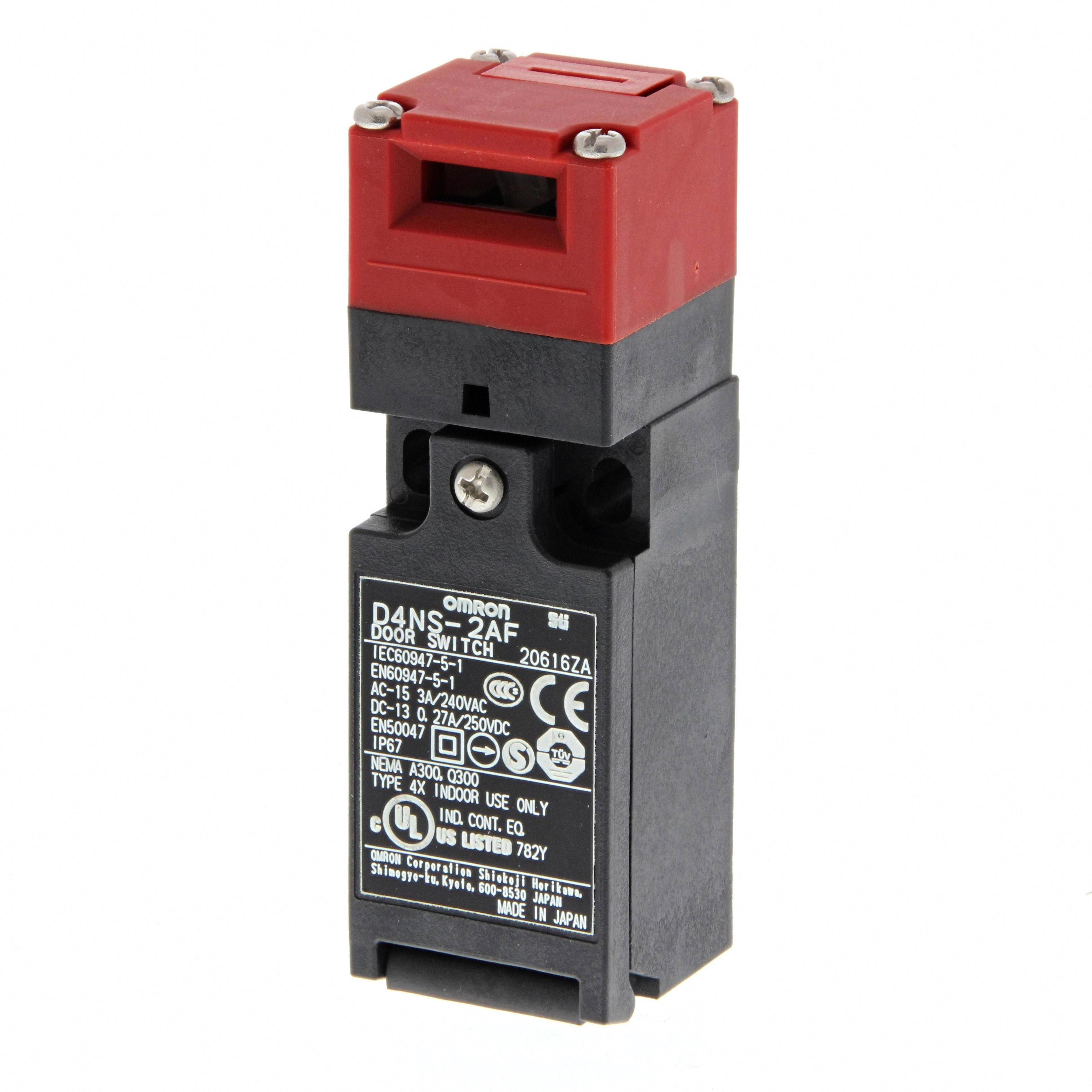 OMRON - Safety interlock switch, 2 NC, 10 A, M12 - D4NS-9BF