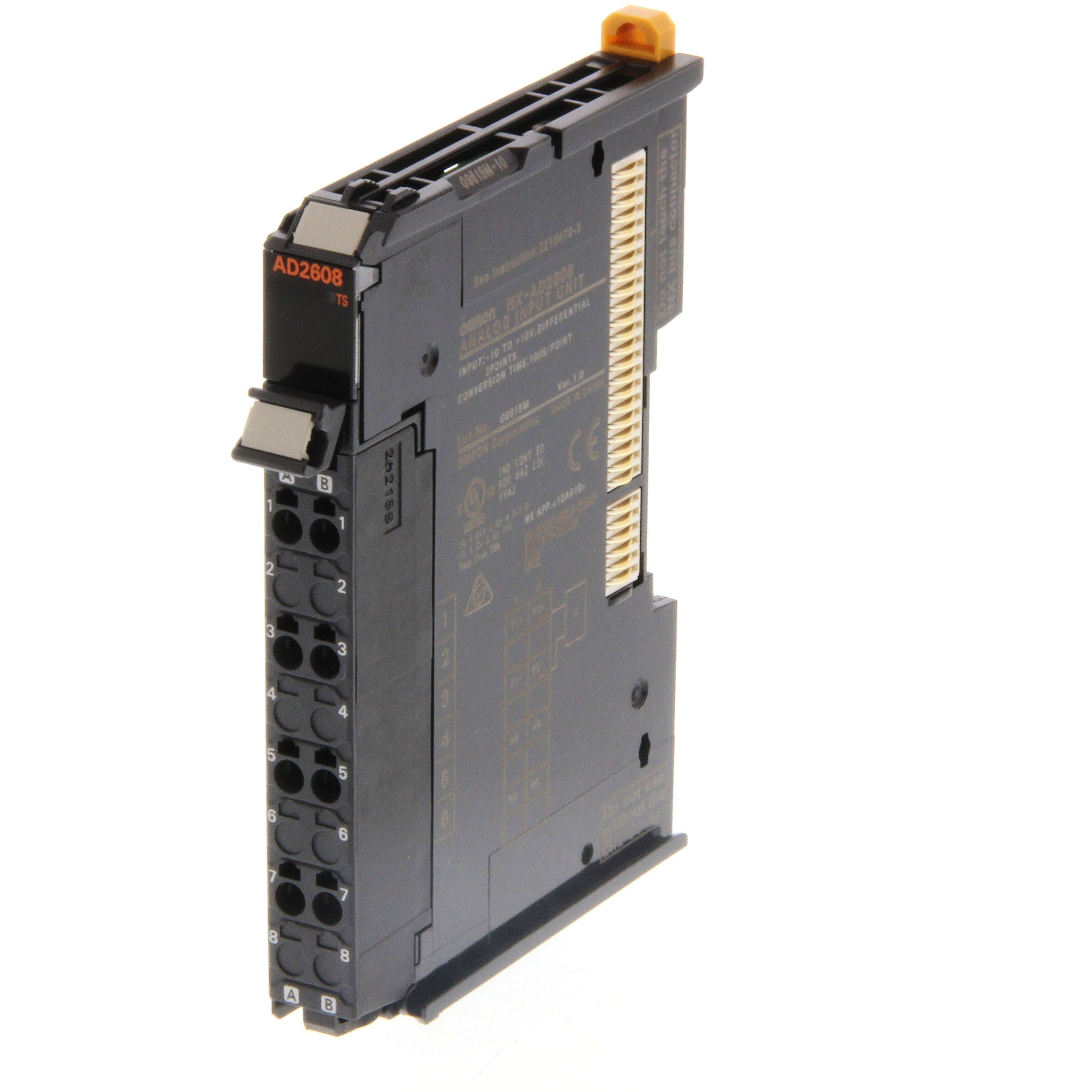 OMRON - 2 Analog Inputs, -10 to 10 V differentia - NX-AD2608