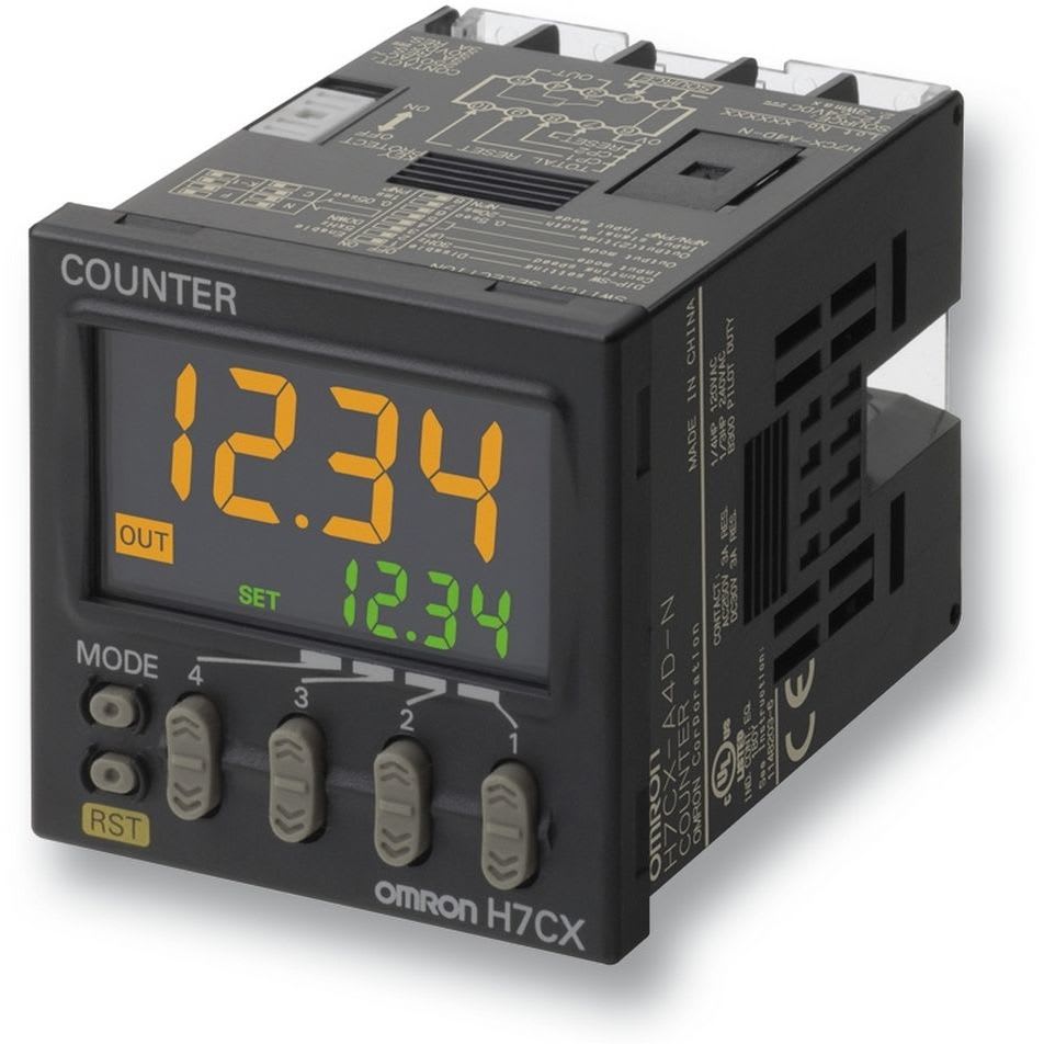OMRON - Counter, 1/16DIN (48 x 48mm), IP66, 4 pr - H7CX-A4WSD-N