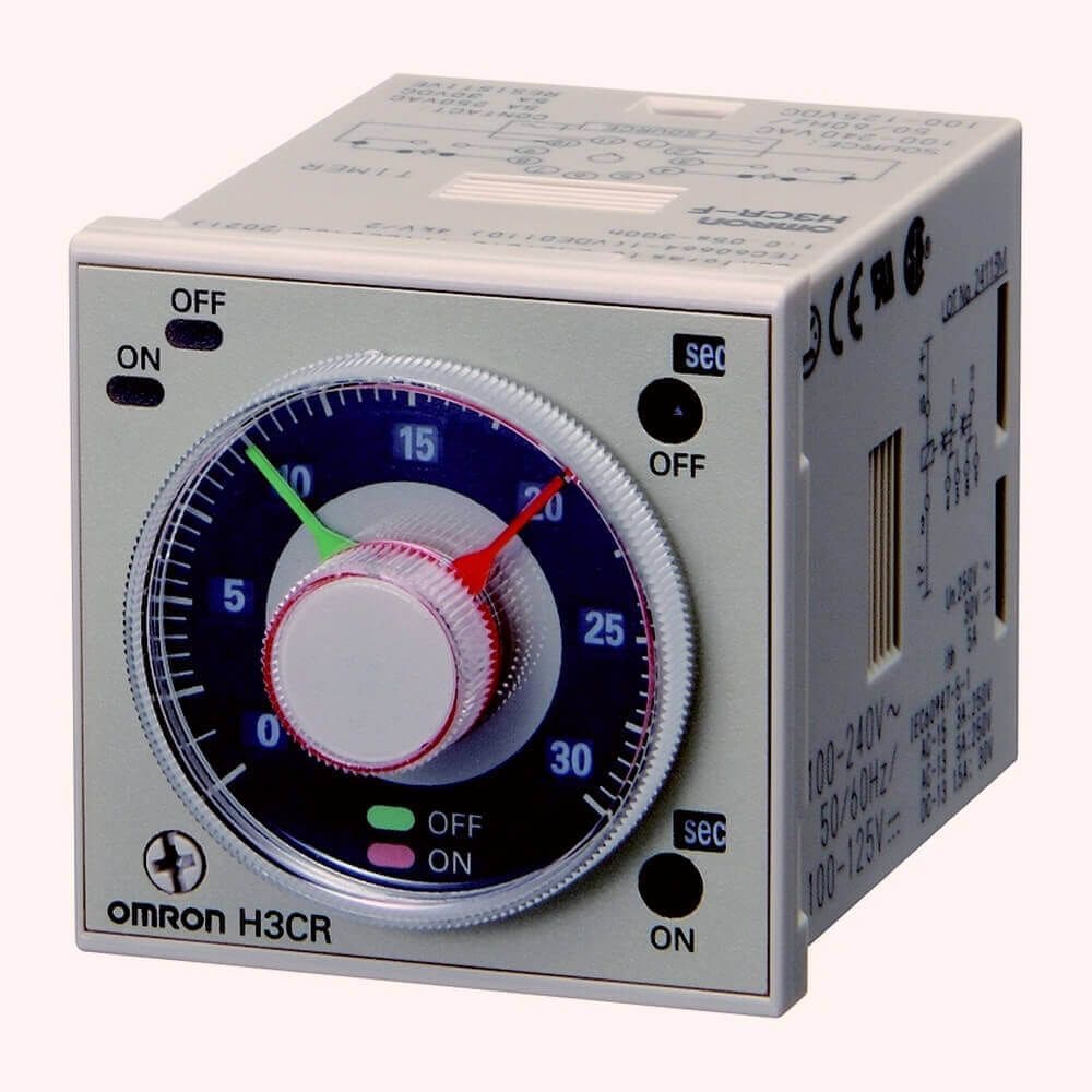 OMRON - Timer, plug-in, 11-pin, 1/16DIN (48 x 48 - H3CR-F 100-240VAC/100-125VDC