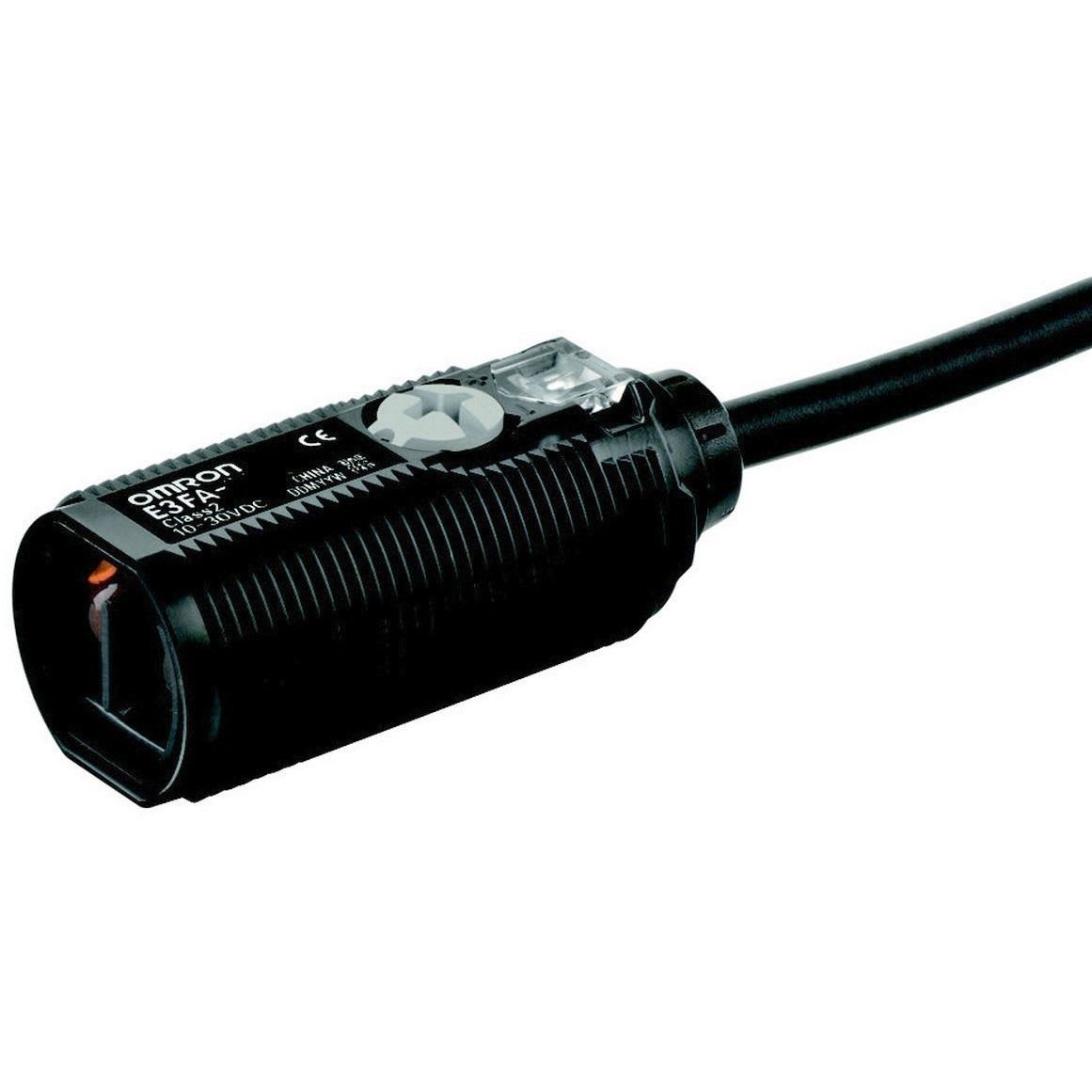 OMRON - Photoelectric sensor, M18 threaded barre - E3FA-RP11-F2 2M