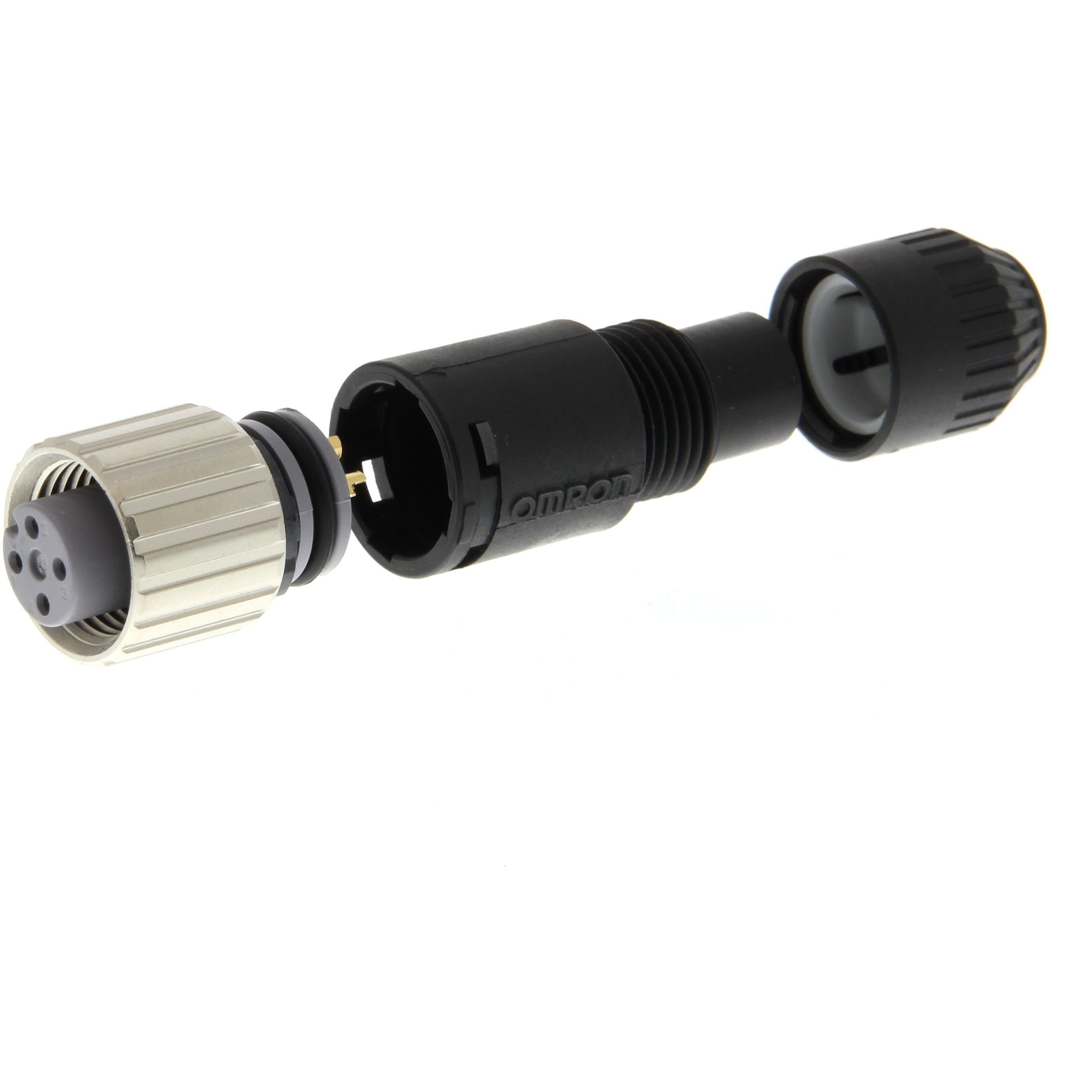 OMRON - Field assembly connector, M12 straight s - XS2C-D421