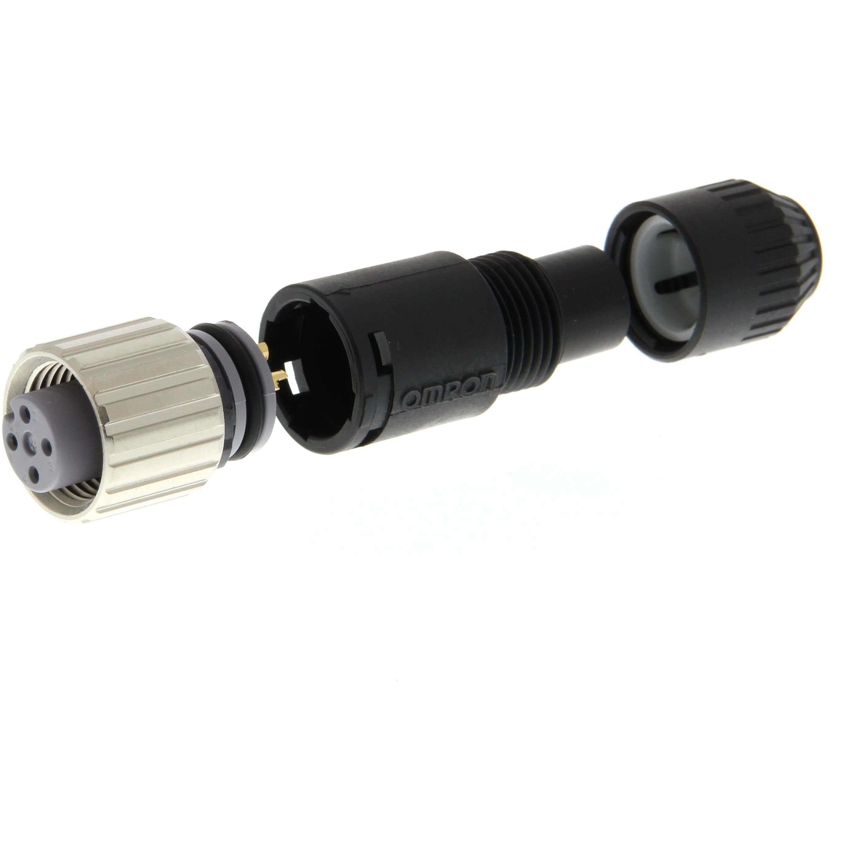 OMRON - Field assembly connector, M12 straight s - XS2C-D421