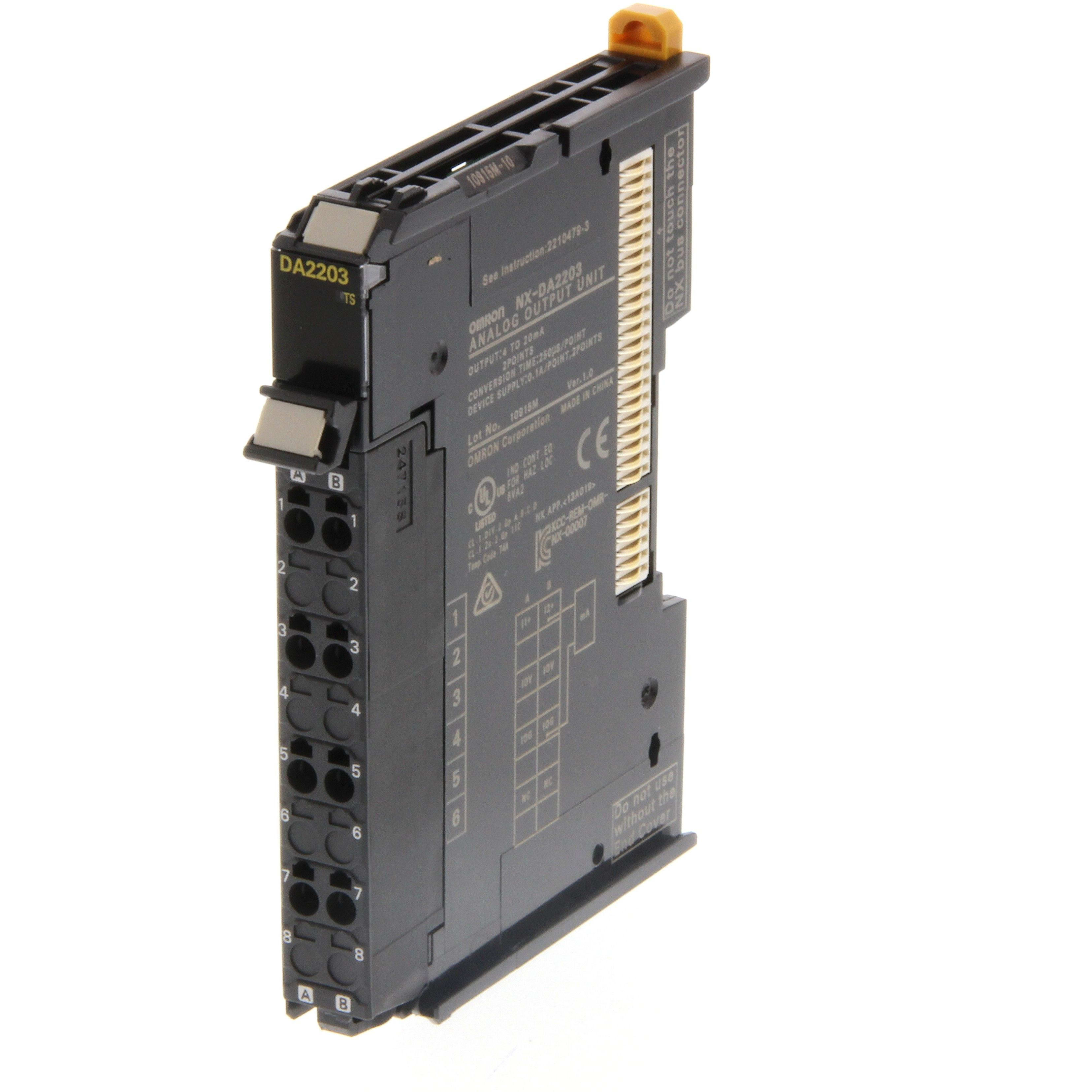 OMRON - 2 Analog Outputs, 4 - 20 mA, resolution - NX-DA2203