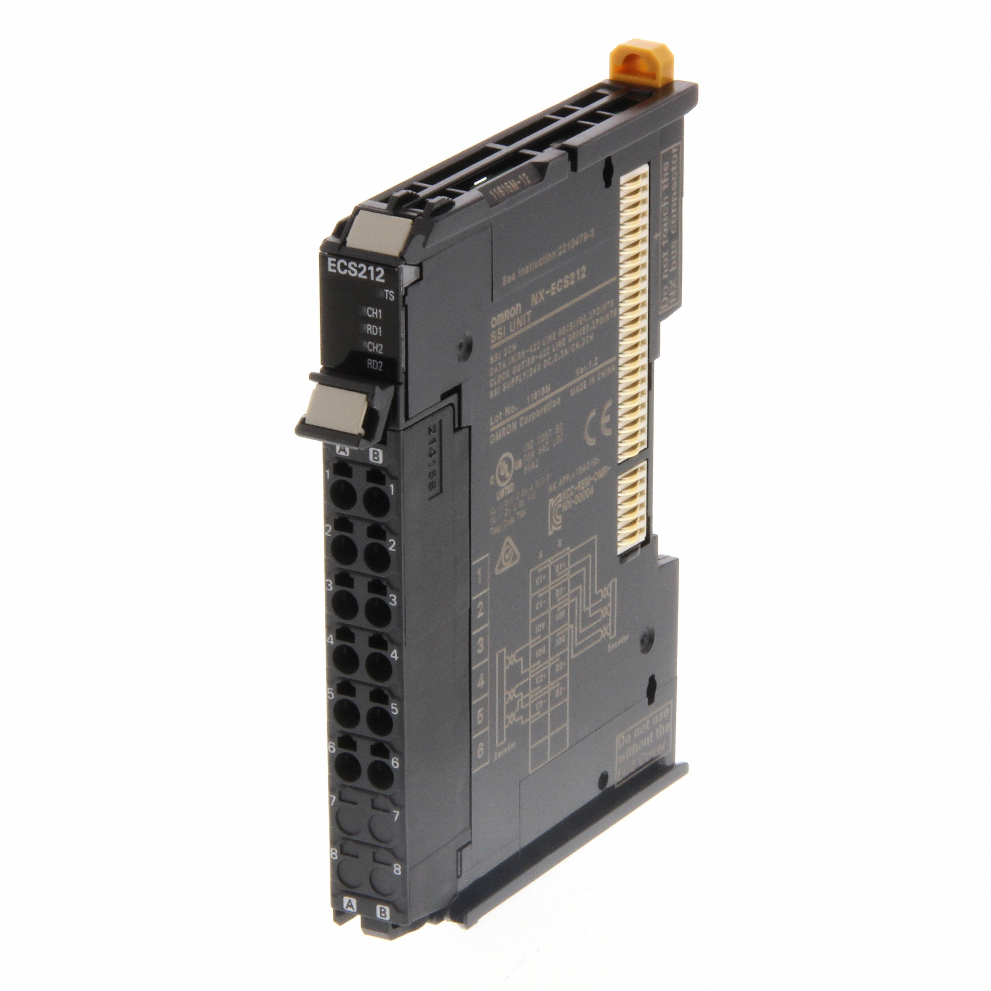 OMRON - 2 x SSI encoder Inputs, EIA standard RS- - NX-ECS212