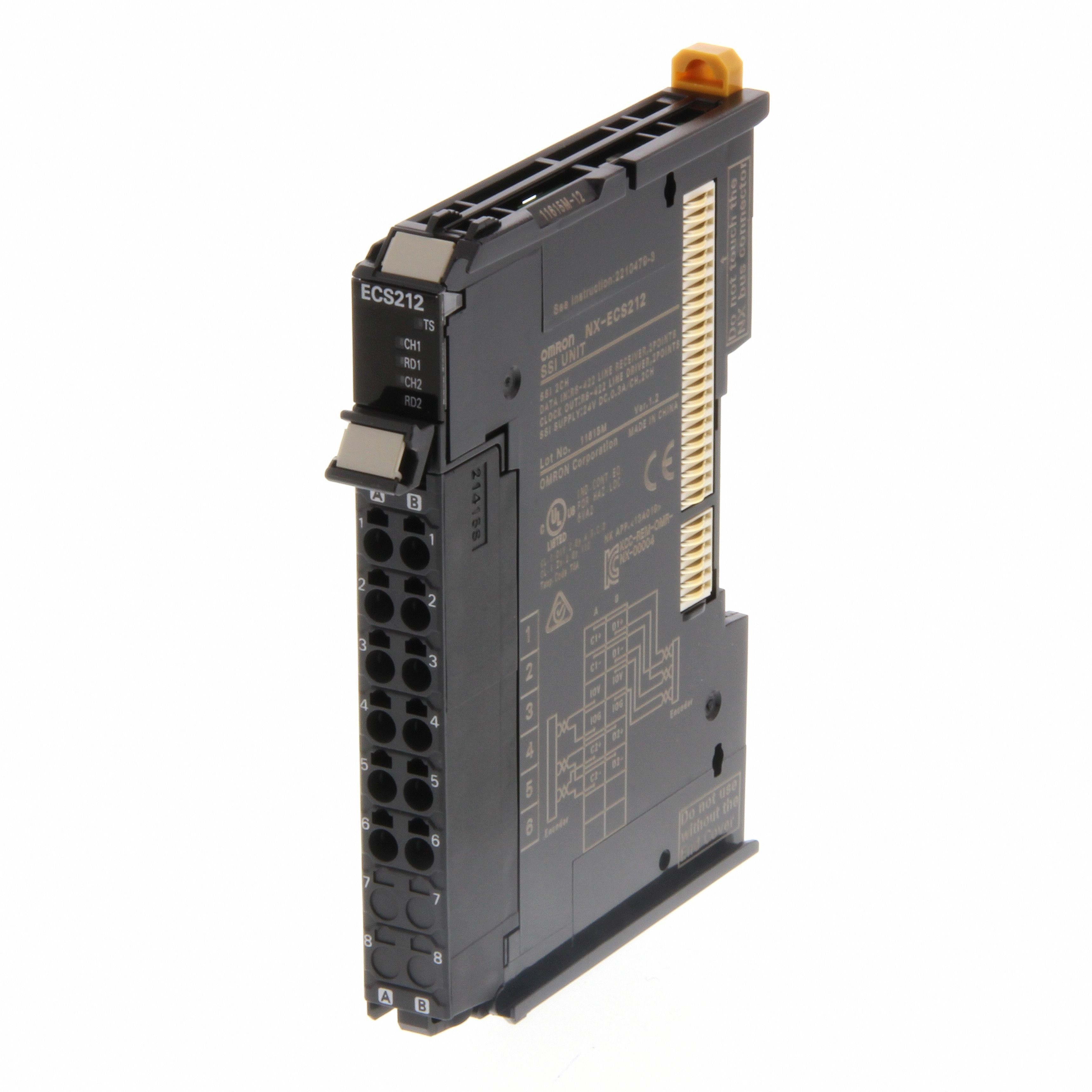 OMRON - 2 x SSI encoder Inputs, EIA standard RS- - NX-ECS212