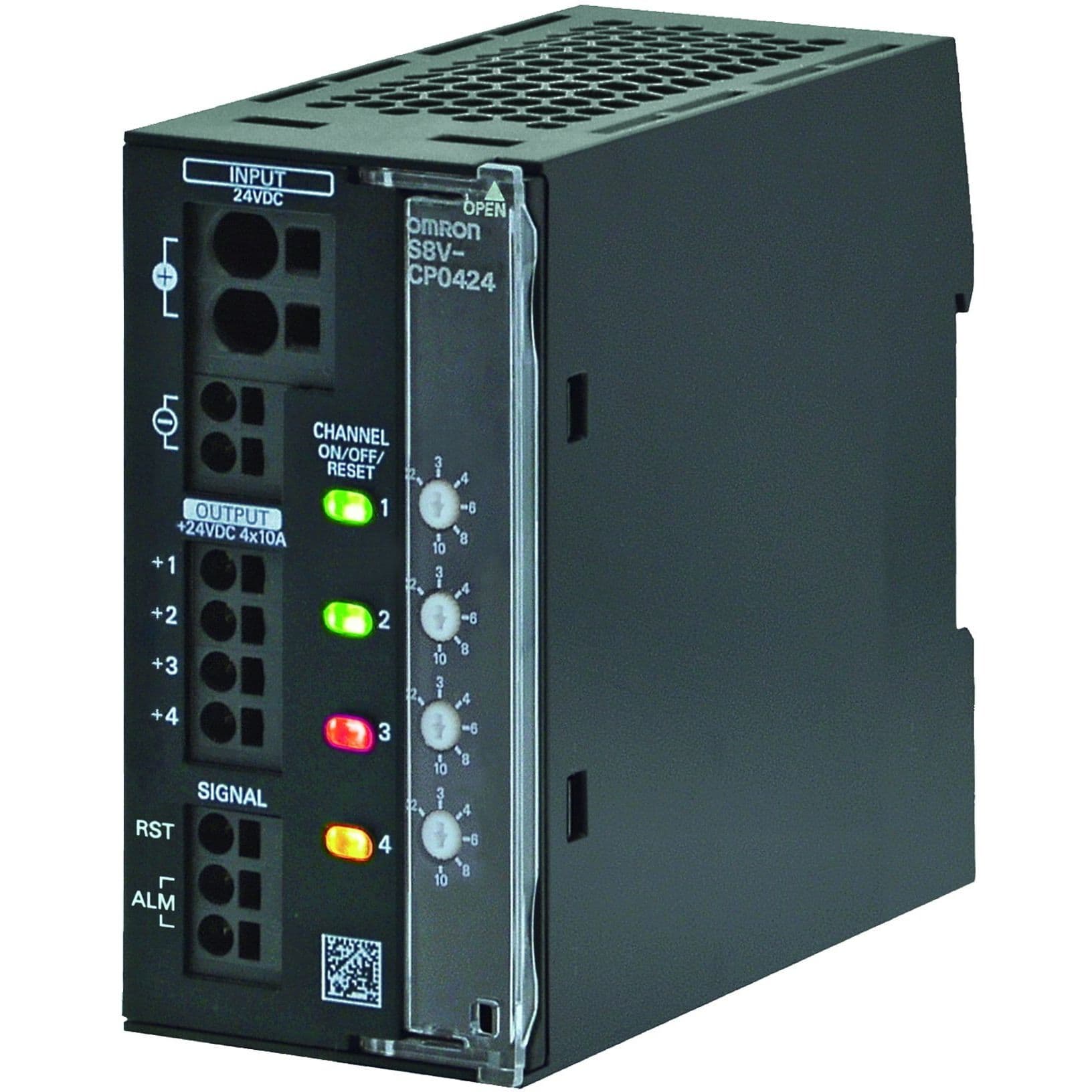 OMRON - Electronic circuit breaker, 4 channels, - S8V-CP0424