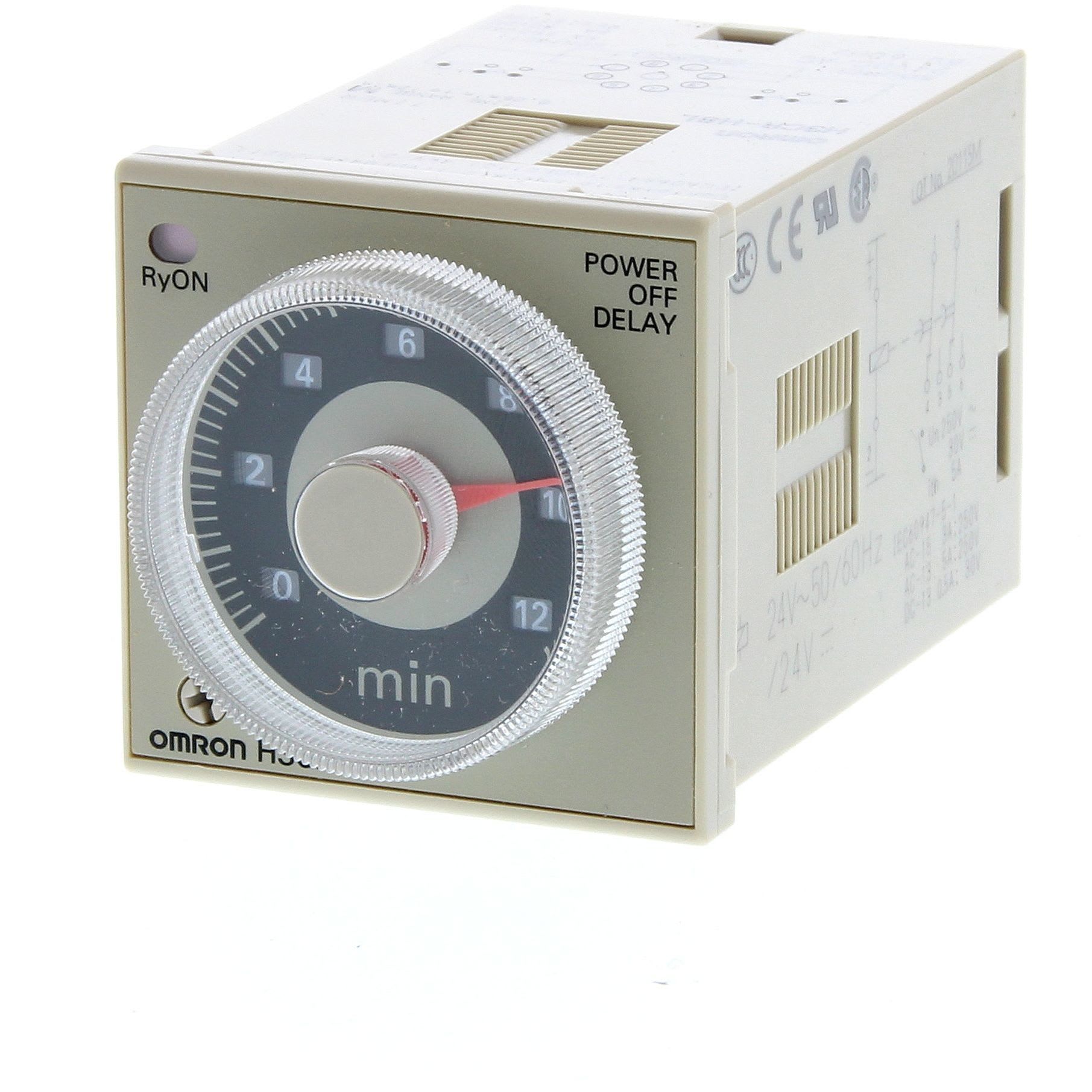 OMRON - Timer, plug-in, 8-pin, 1/16DIN (48 x 48 - H3CR-H8L 200-240VAC M