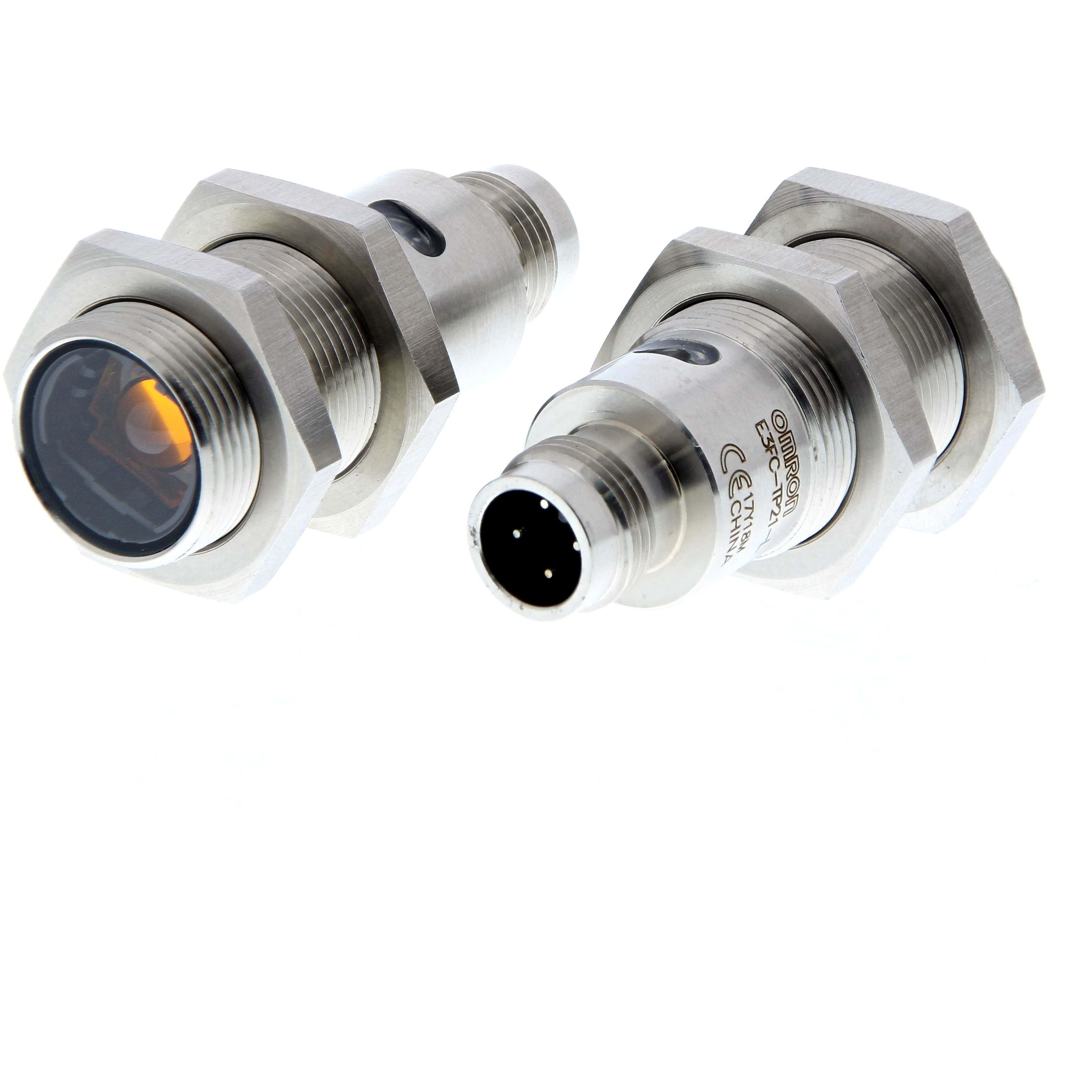 OMRON - Photoelectric sensor, M18 threaded barre - E3FC-TP21