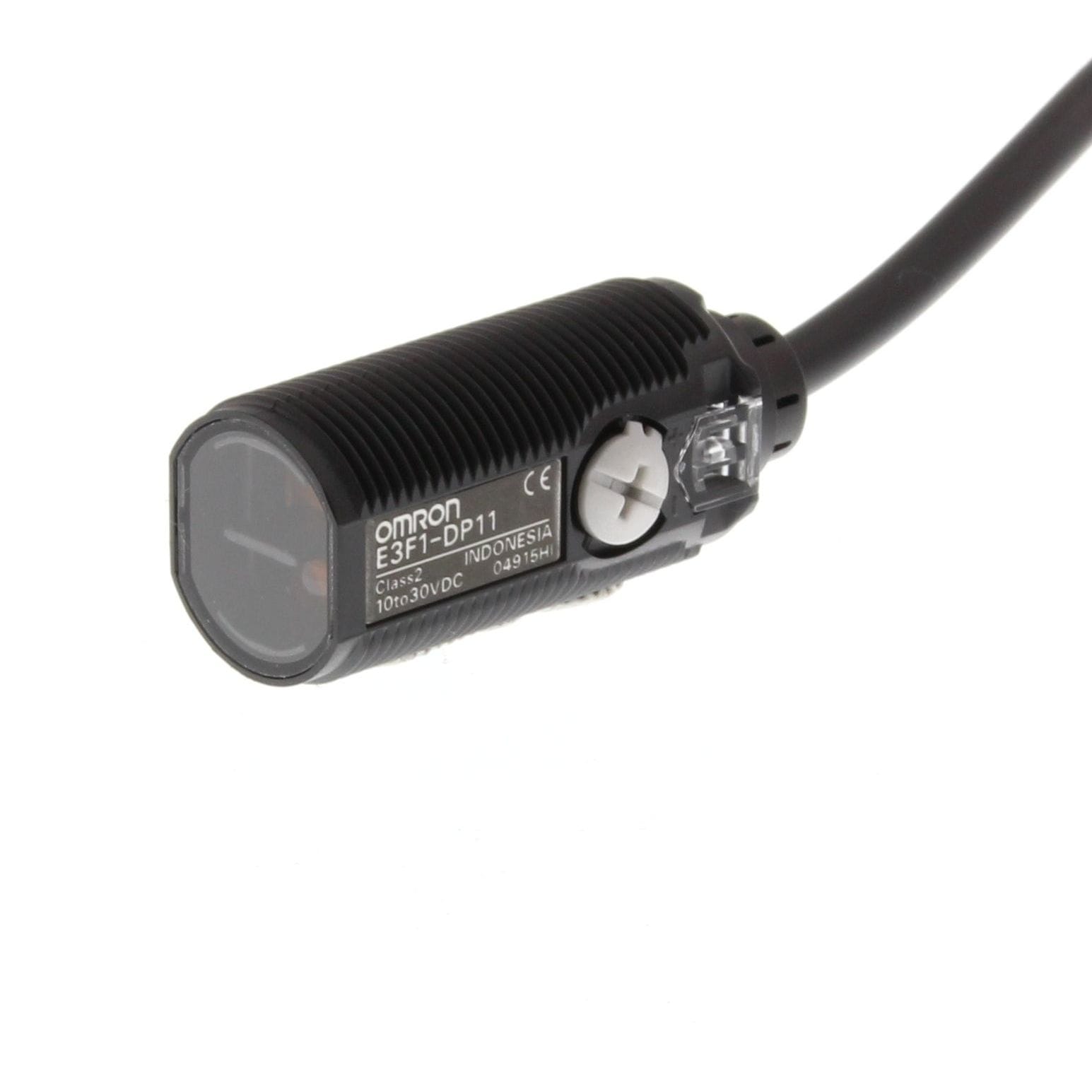 OMRON - Photoelectric sensor, M18 threaded barre - E3F1-DP12 2M