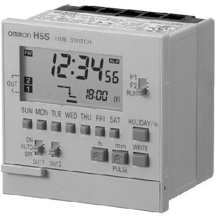 OMRON - Digital Time Switch, Weekly, Flush mount - H5S-WB2