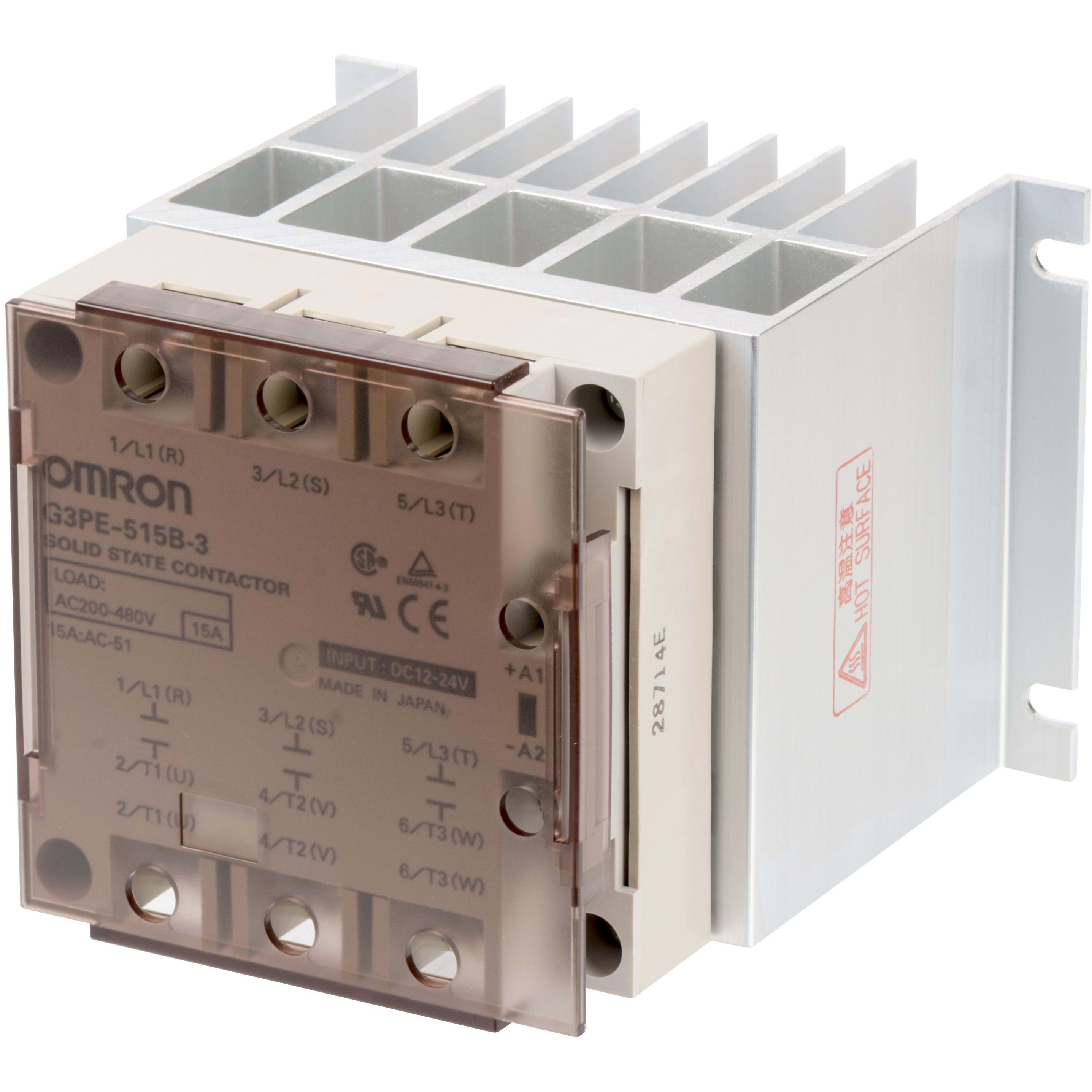 OMRON - Solid-State relay, 3-pole, screw mountin - G3PE-515B-3 12-24VDC