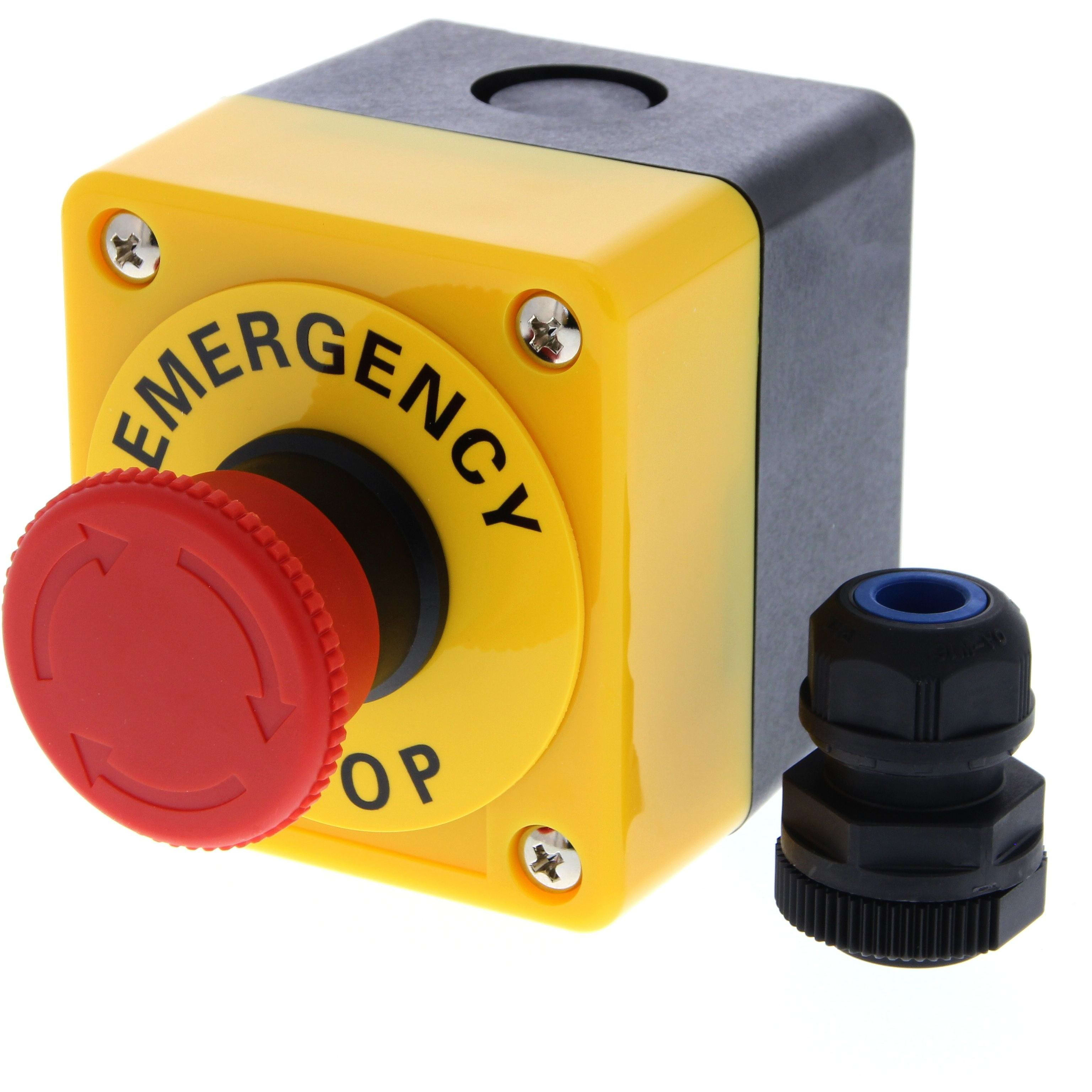 OMRON - Emergency stop switch, 24 VAC/DC , 40 mm - A22E-M-11B