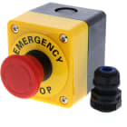 OMRON - Emergency stop switch, 24 VAC/DC , 40 mm - A22E-M-11B