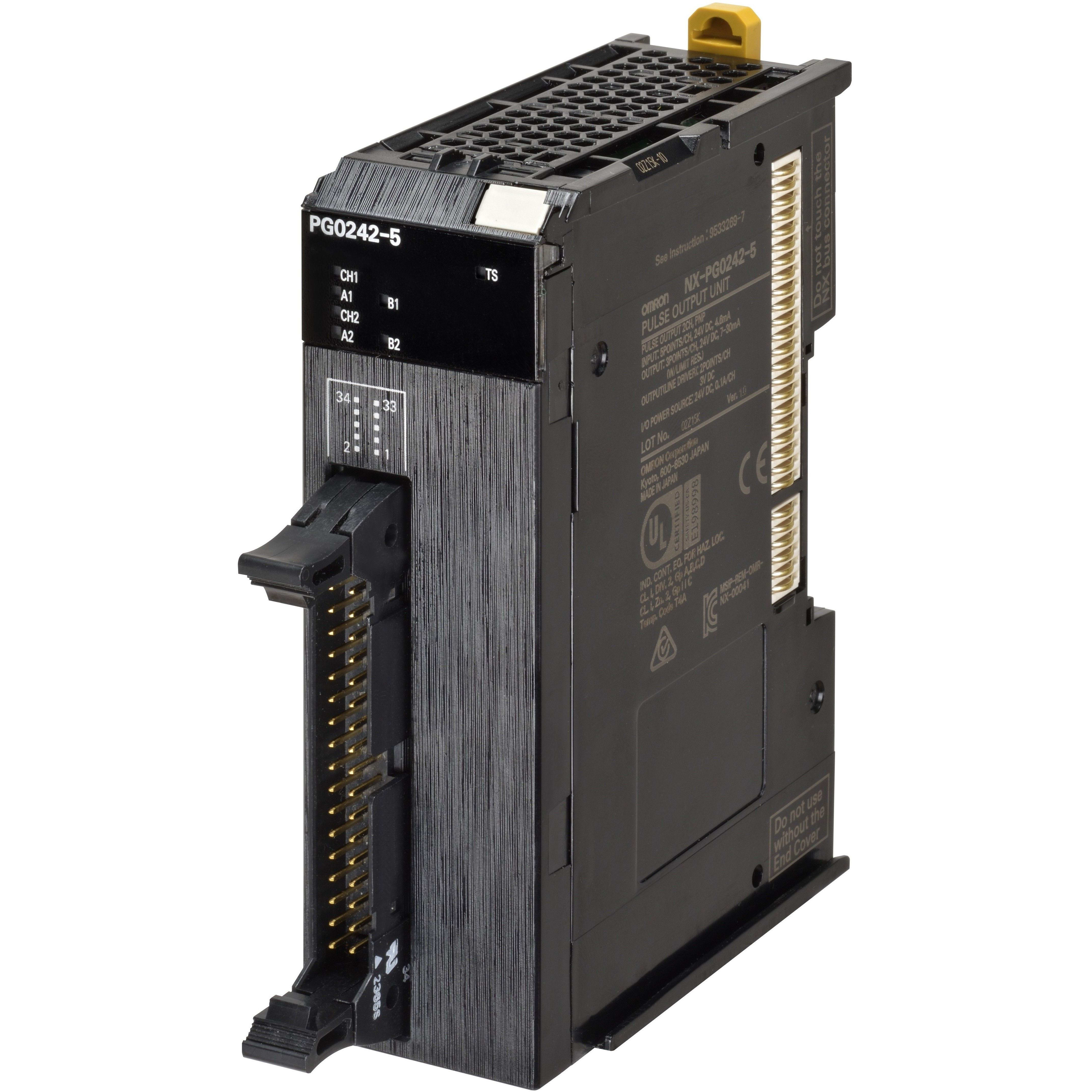 OMRON - 2 x Line Driver Pulse Output, PNP, 4 Mpp - NX-PG0242-5