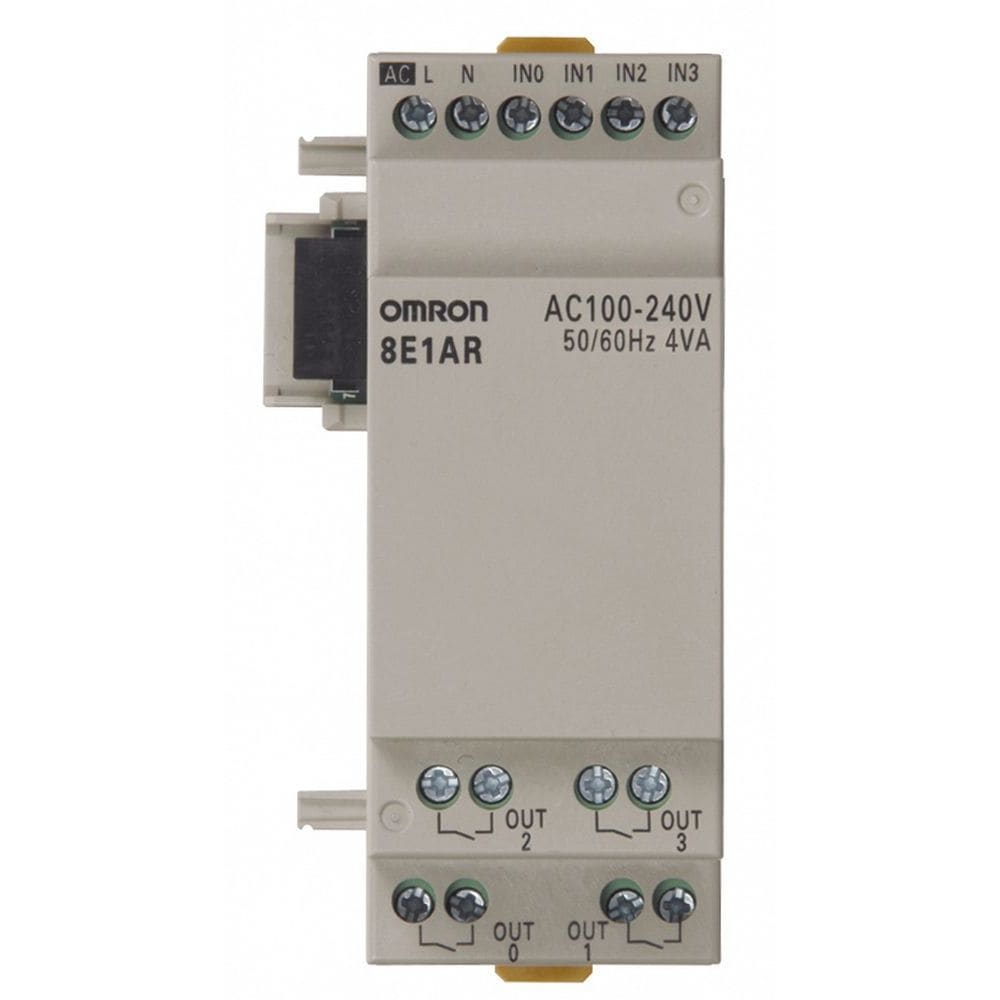 OMRON - I/O expansion unit, 4 x 100-240 VAC inpu - ZEN-8E1AR