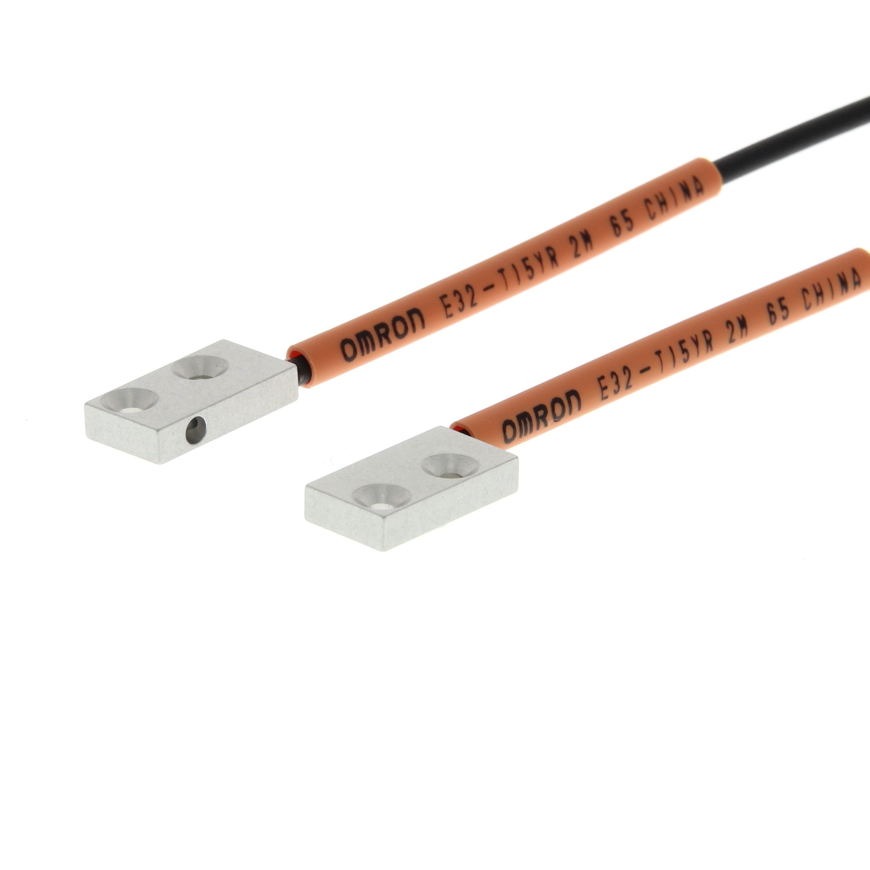 OMRON - fiber optic sensor, through-beam, square - E32-T15Y 2M