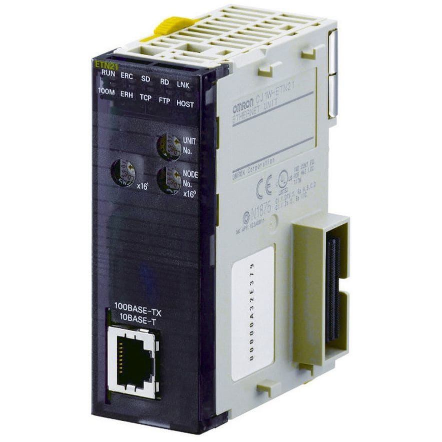 OMRON - Ethernet unit for CJ-series, 100Base-TX - CJ1W-ETN21