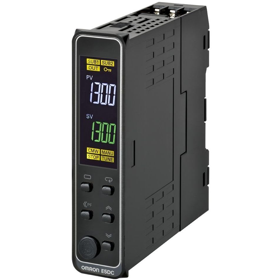 OMRON - Temp. controller, PRO, DIN Rail 22,5mm, - E5DC-QX0DSM-015
