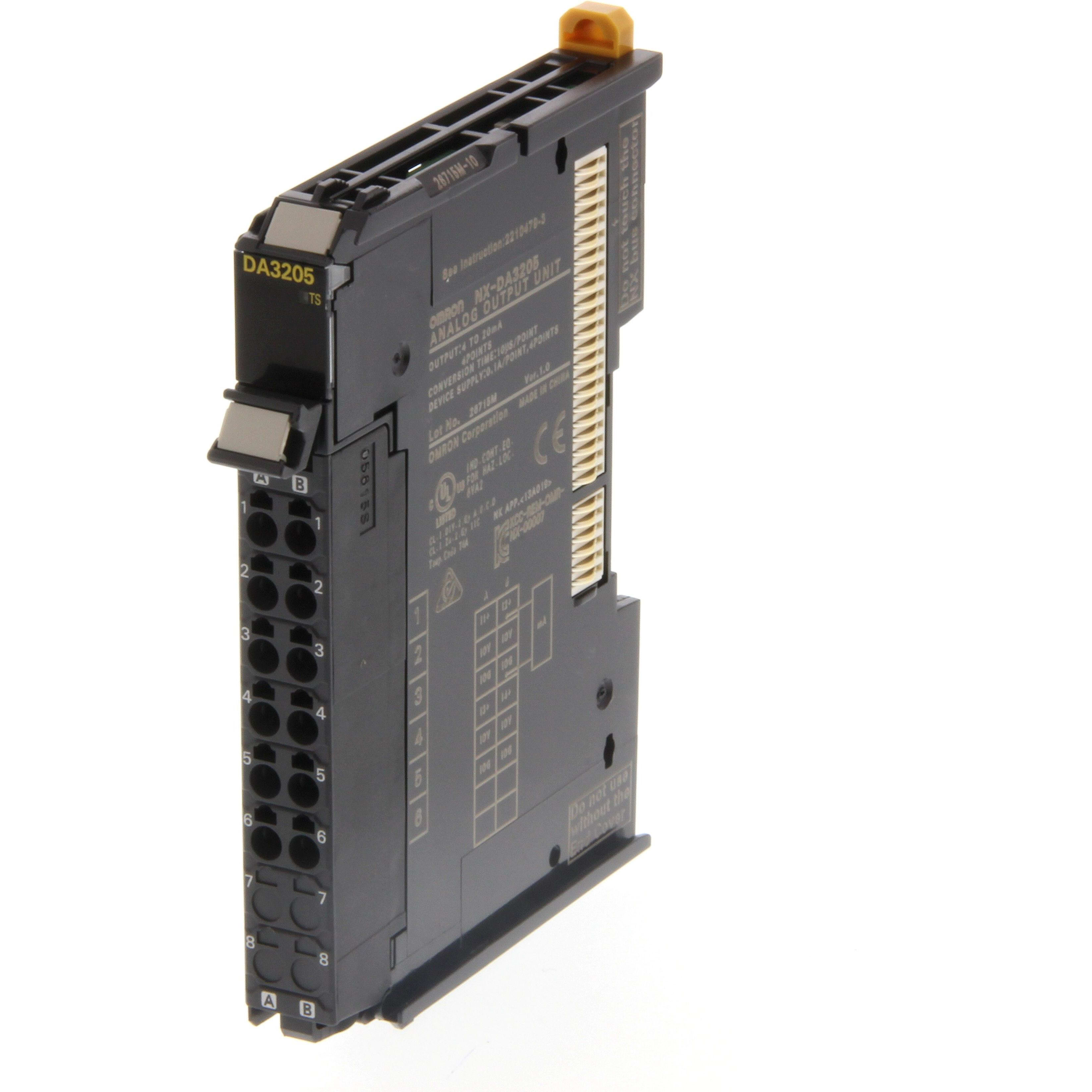 OMRON - 4 Analog Outputs, 4 - 20 mA, resolution - NX-DA3205